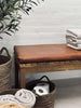 Sitzkissen Leder Tokyo - 88cm Cognac
