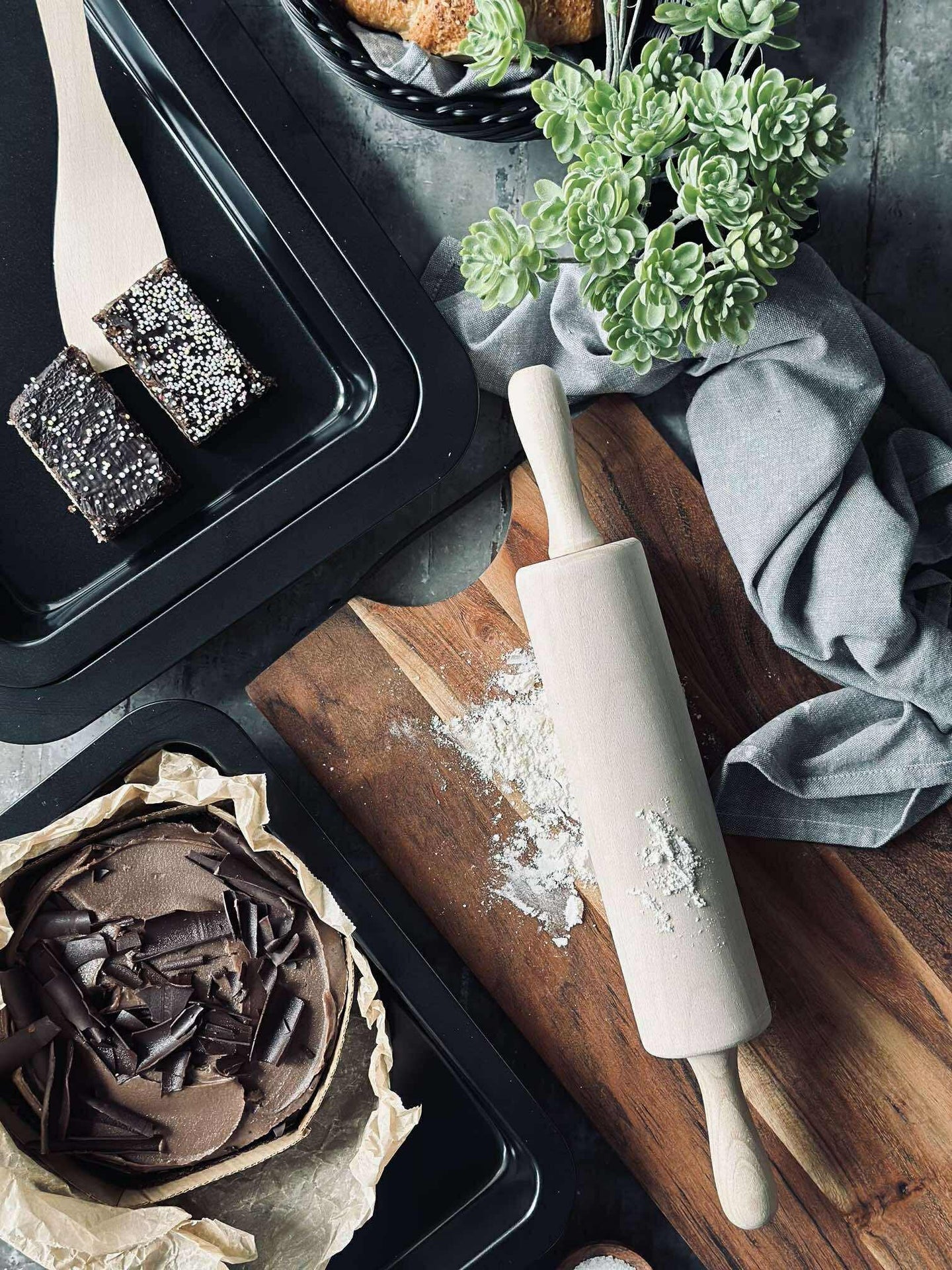 Backblech-Set mit 3 Stück, Antihaftbeschichtung