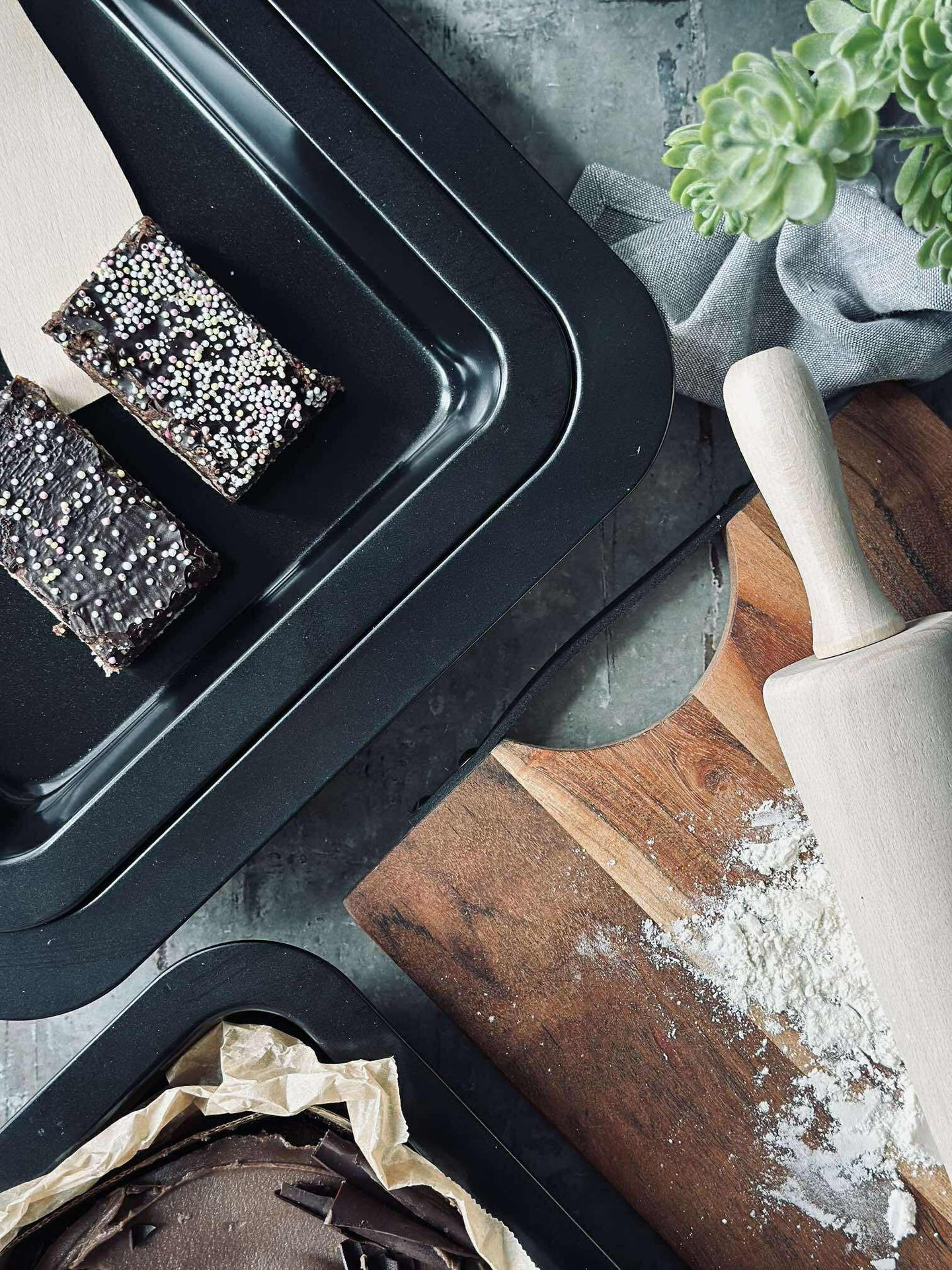 Backblech-Set mit 3 Stück, Antihaftbeschichtung