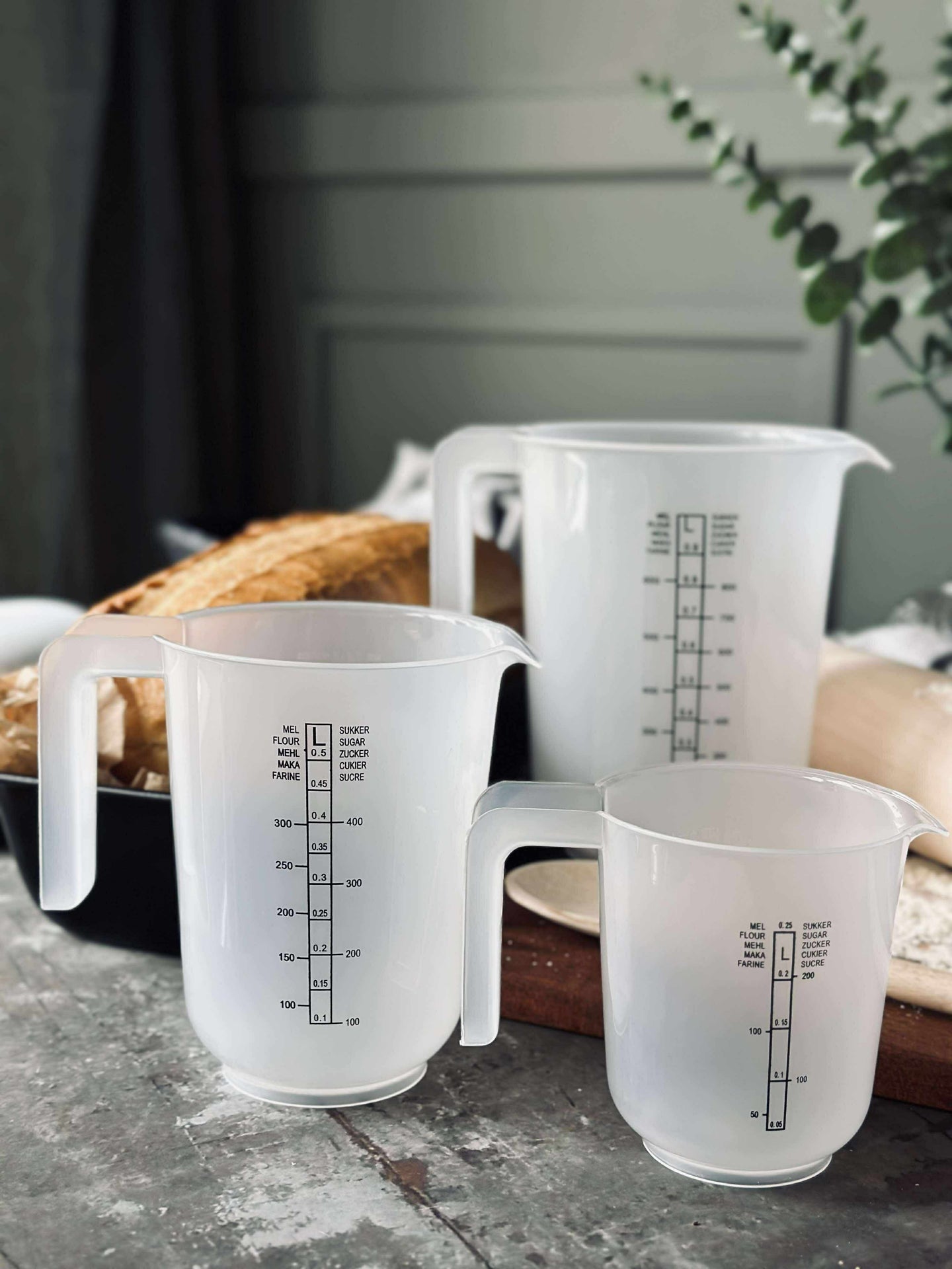 Messbecher - Set mit 3 Stk.
