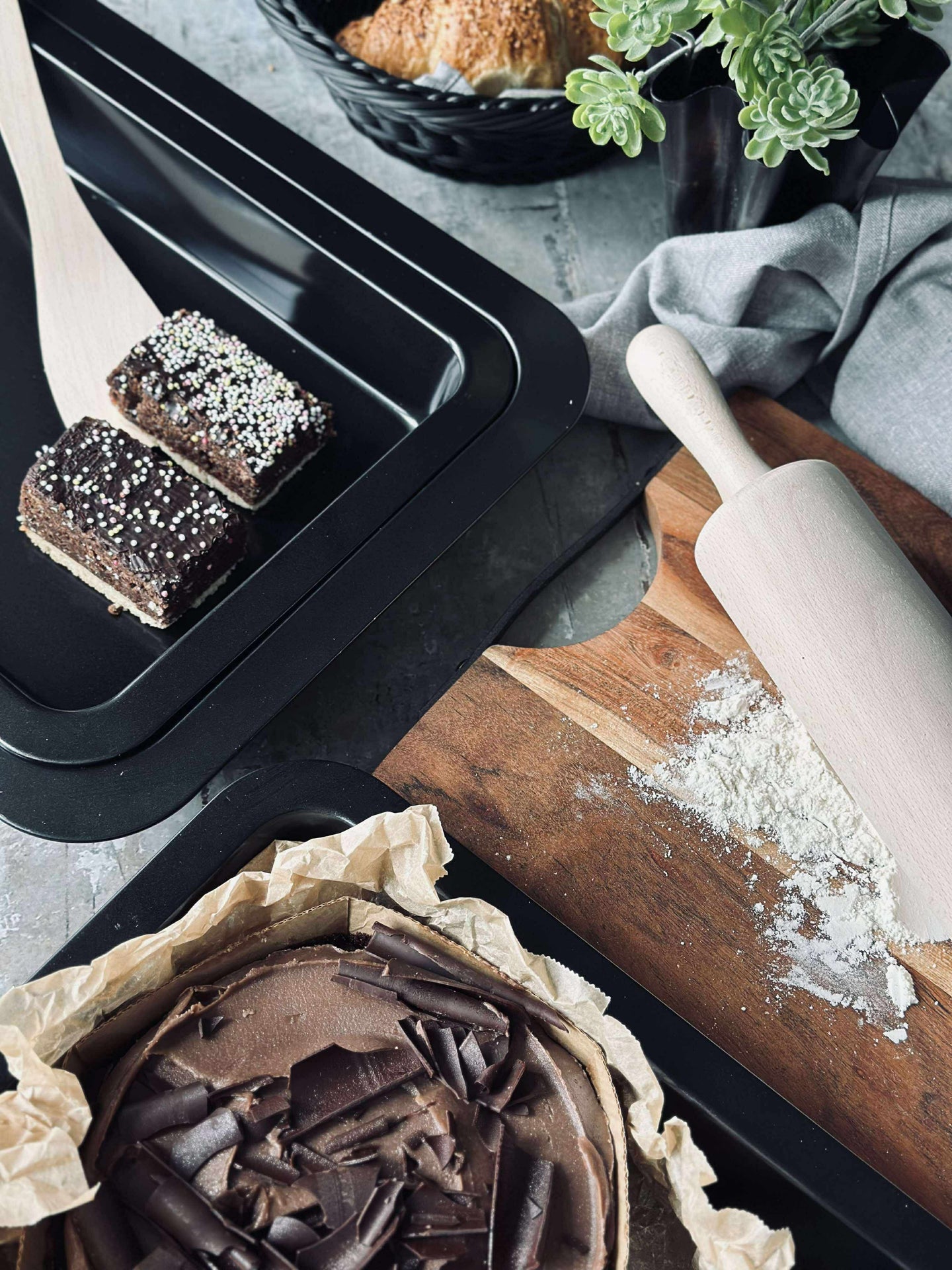 Backblech-Set mit 3 Stück, Antihaftbeschichtung