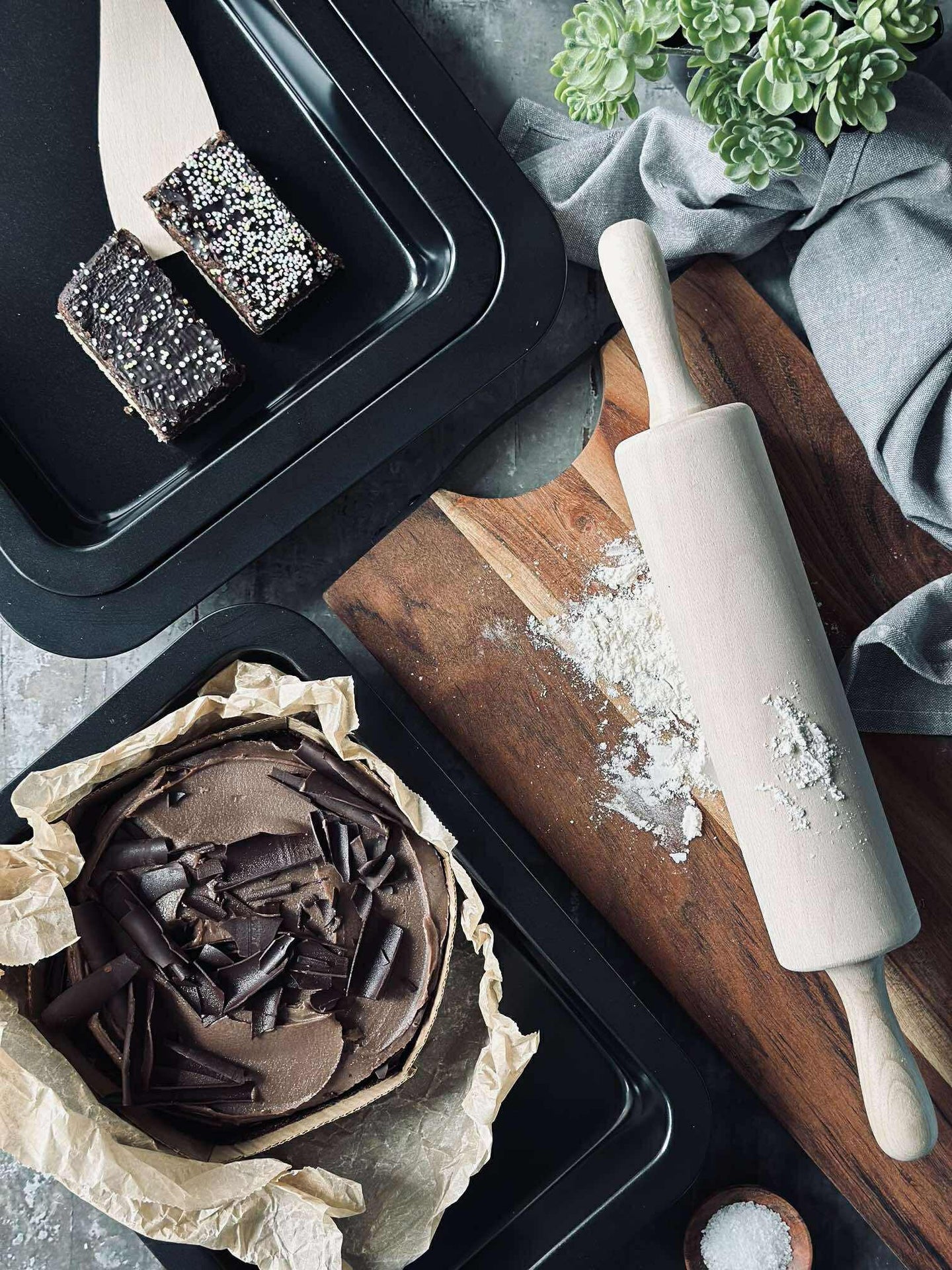 Backblech-Set mit 3 Stück, Antihaftbeschichtung