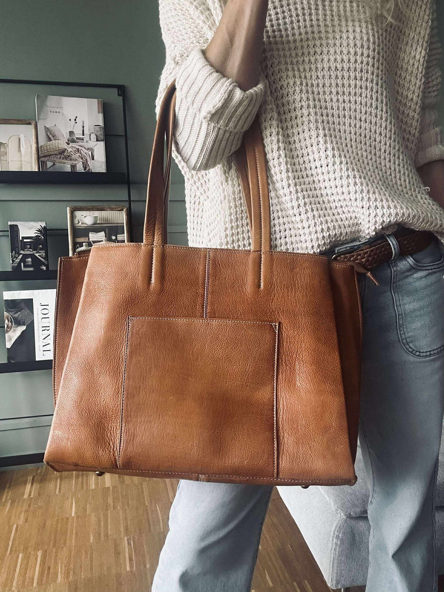 Arbeitstasche - Valerie Cognac