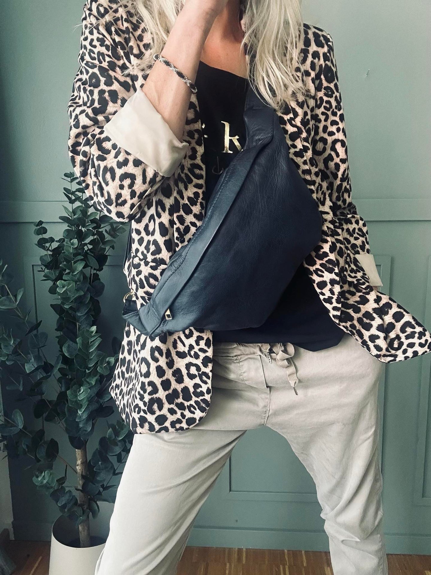 Cool Buffy Bumbag aus butterweichem Leder - Mitternachtsblau