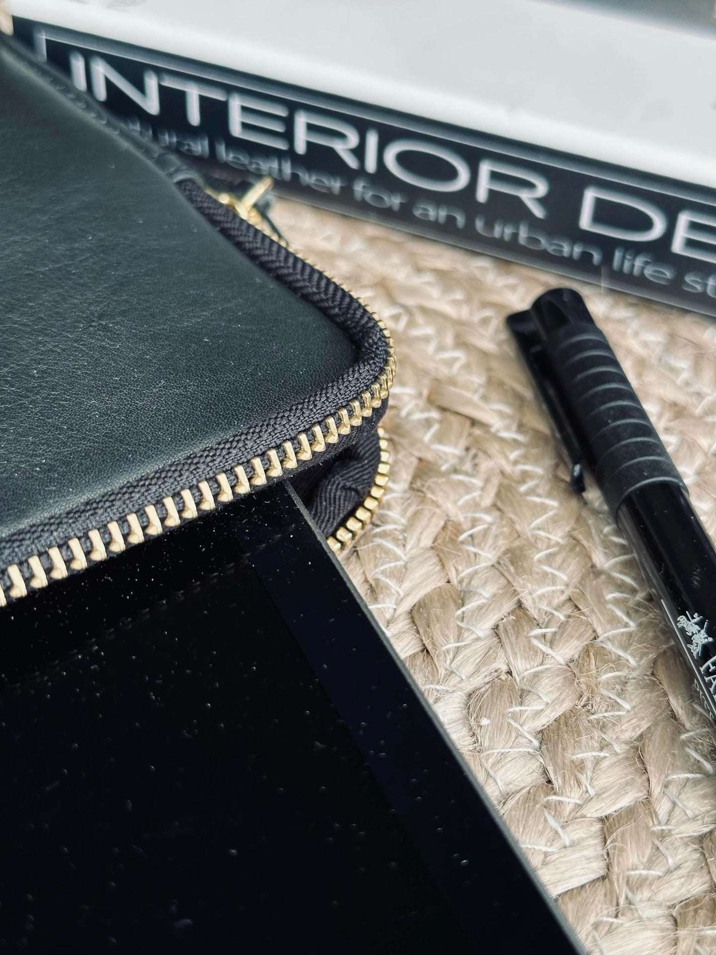 iPad-Sleeve - Schwarz / Gold