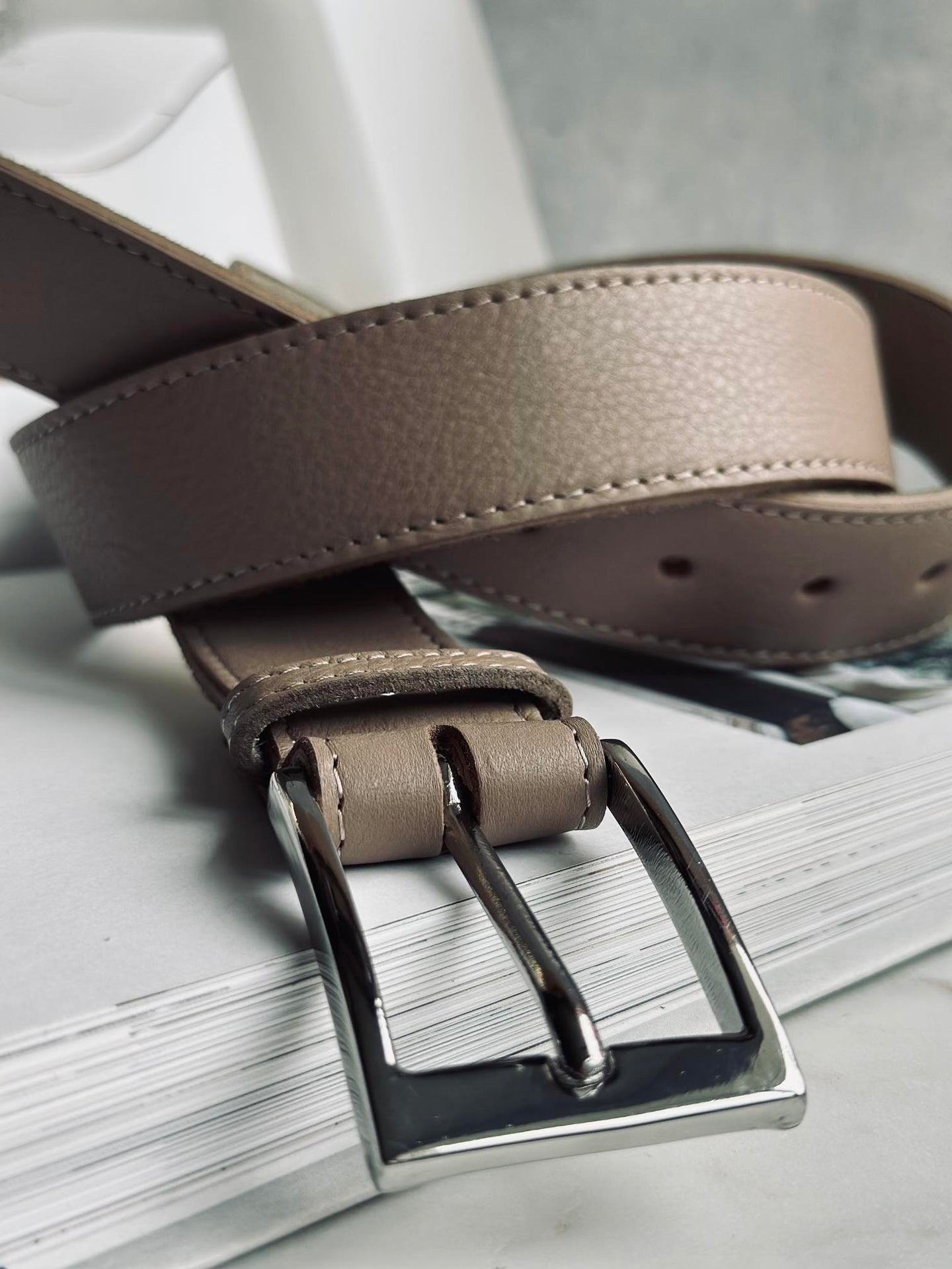 Gürtel 3,5 cm - Dusty Taupe