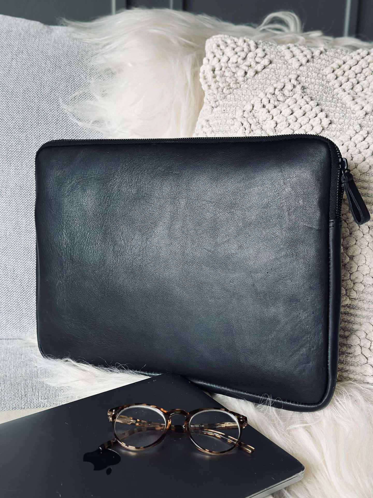 Laptop sleeve - Schwarz / schwarz
