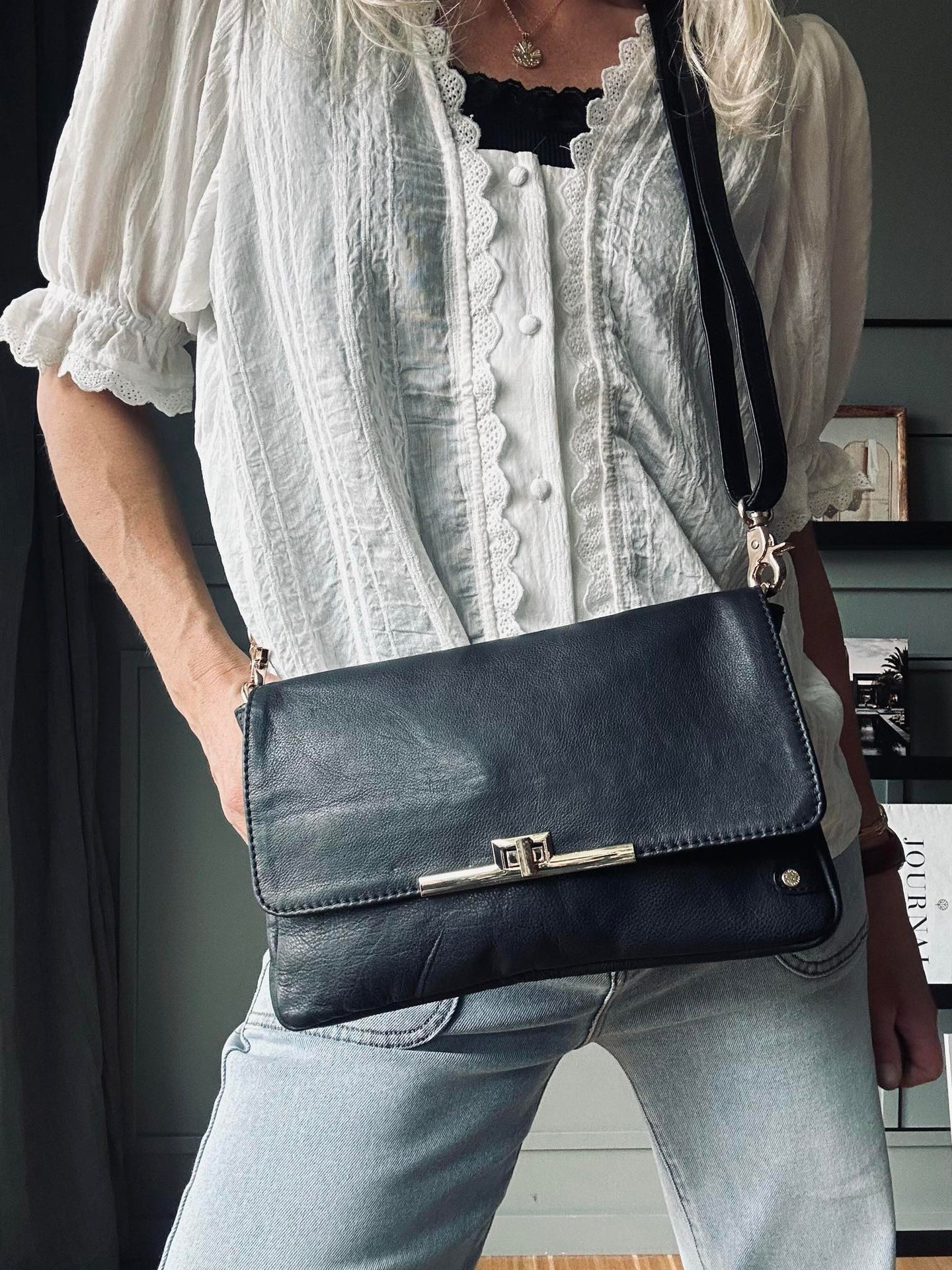 Clutch Elegant schwarz/gold