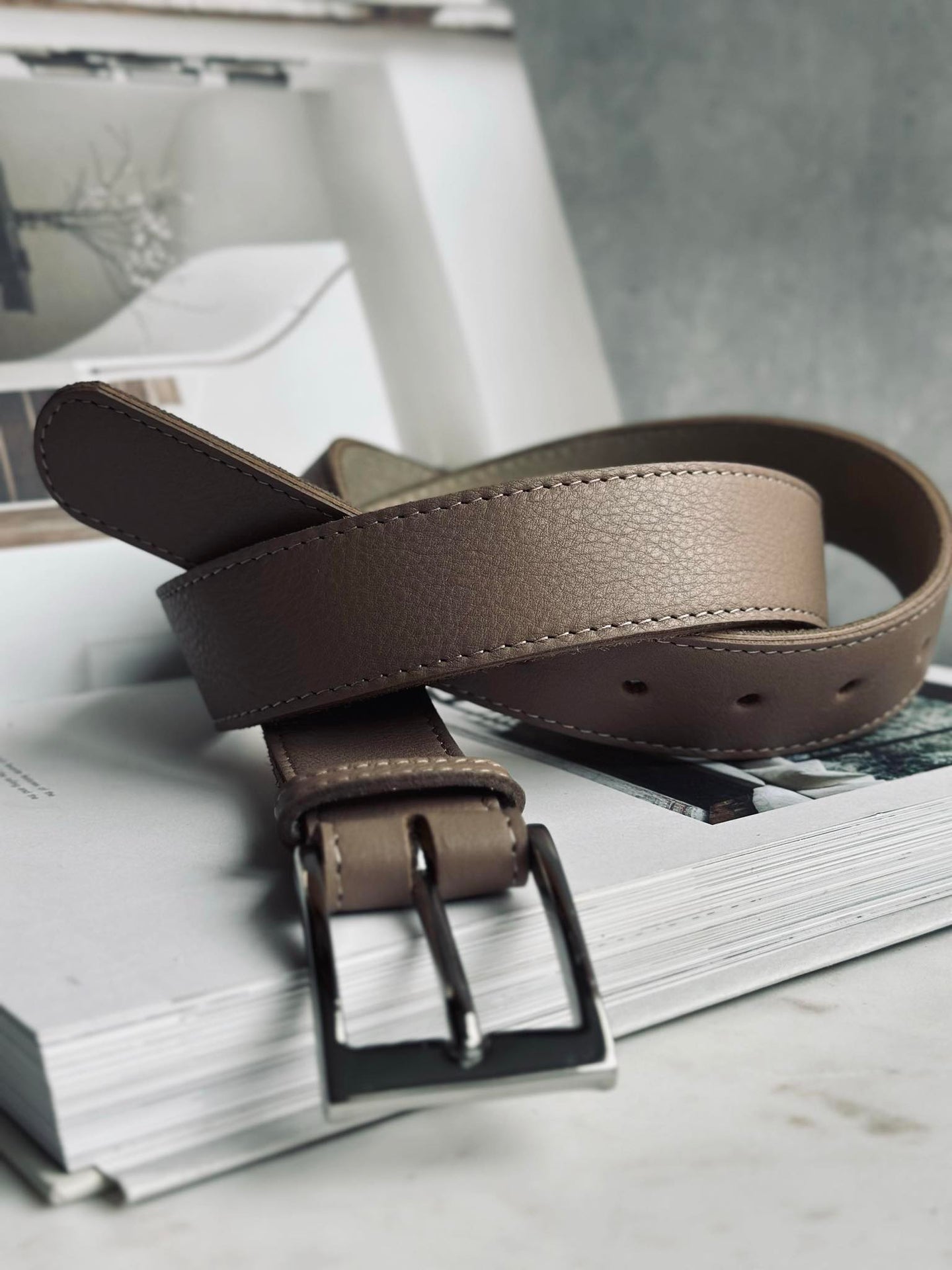 Gürtel 3,5 cm - Dusty Taupe