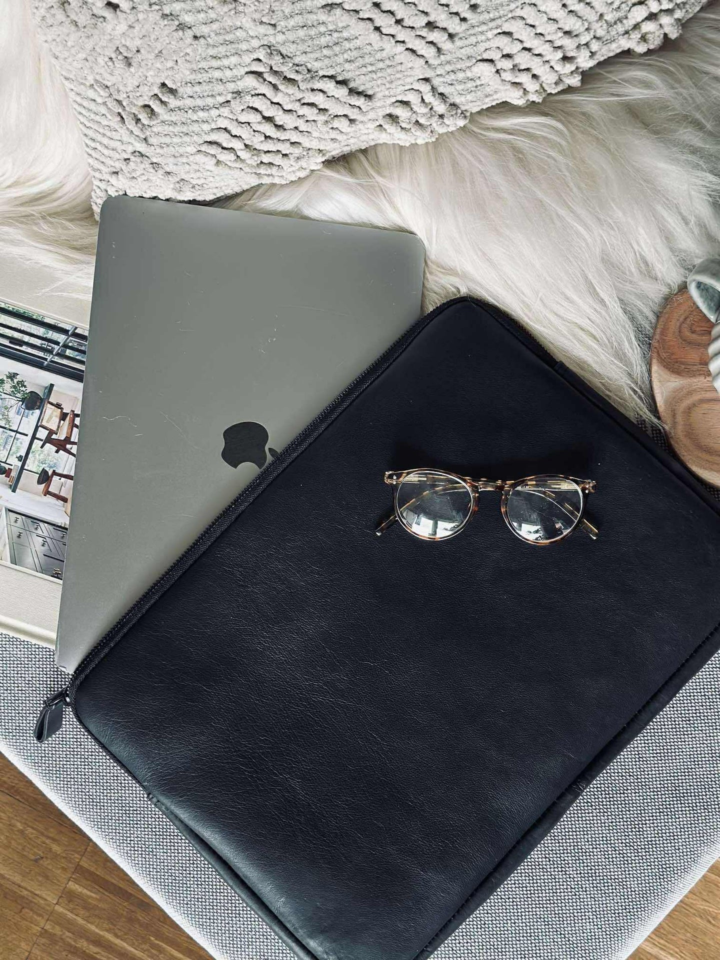 Laptop sleeve - Schwarz / schwarz