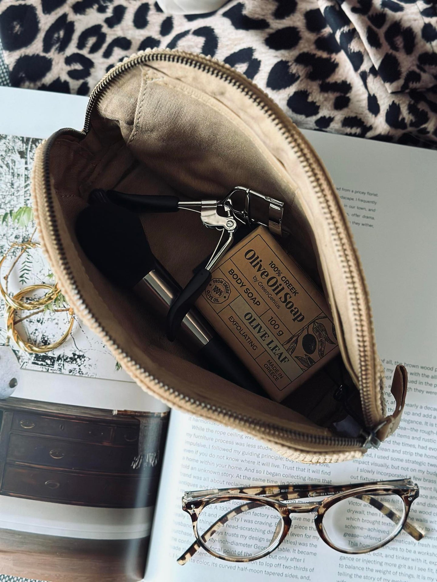 Kosmetiktasche - Tan