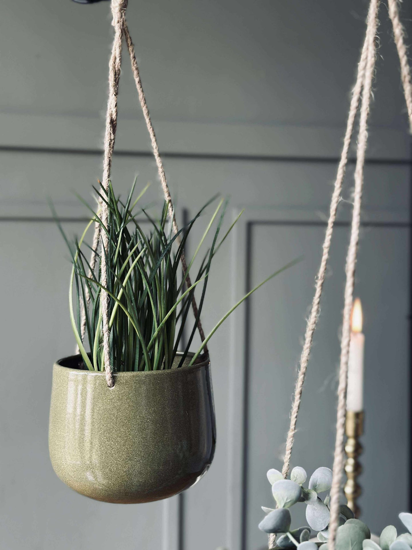 Blumentopf mit Aufhängung Grün - Verschiedene Größen