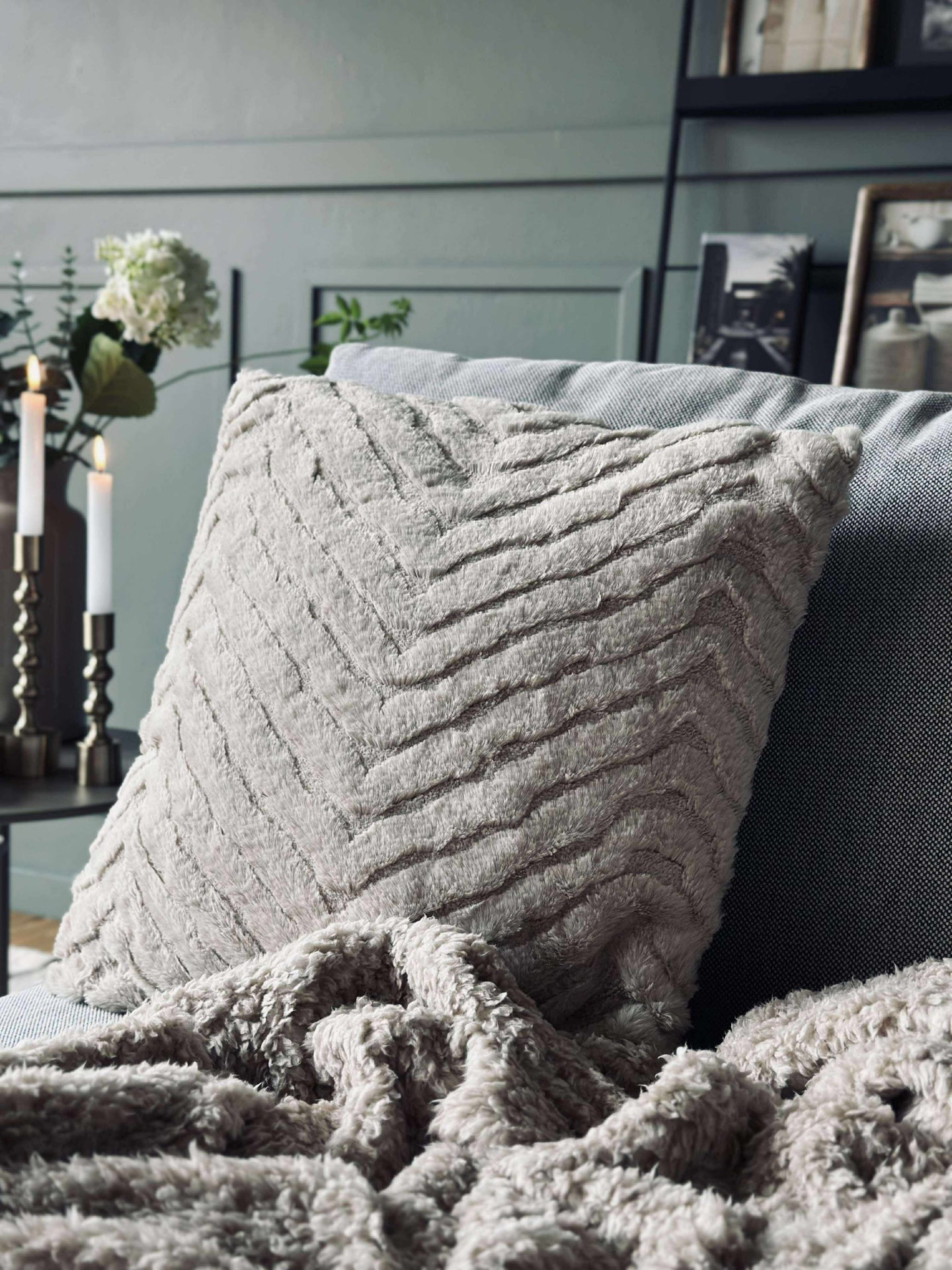 Kissen mit Füllung - Beige