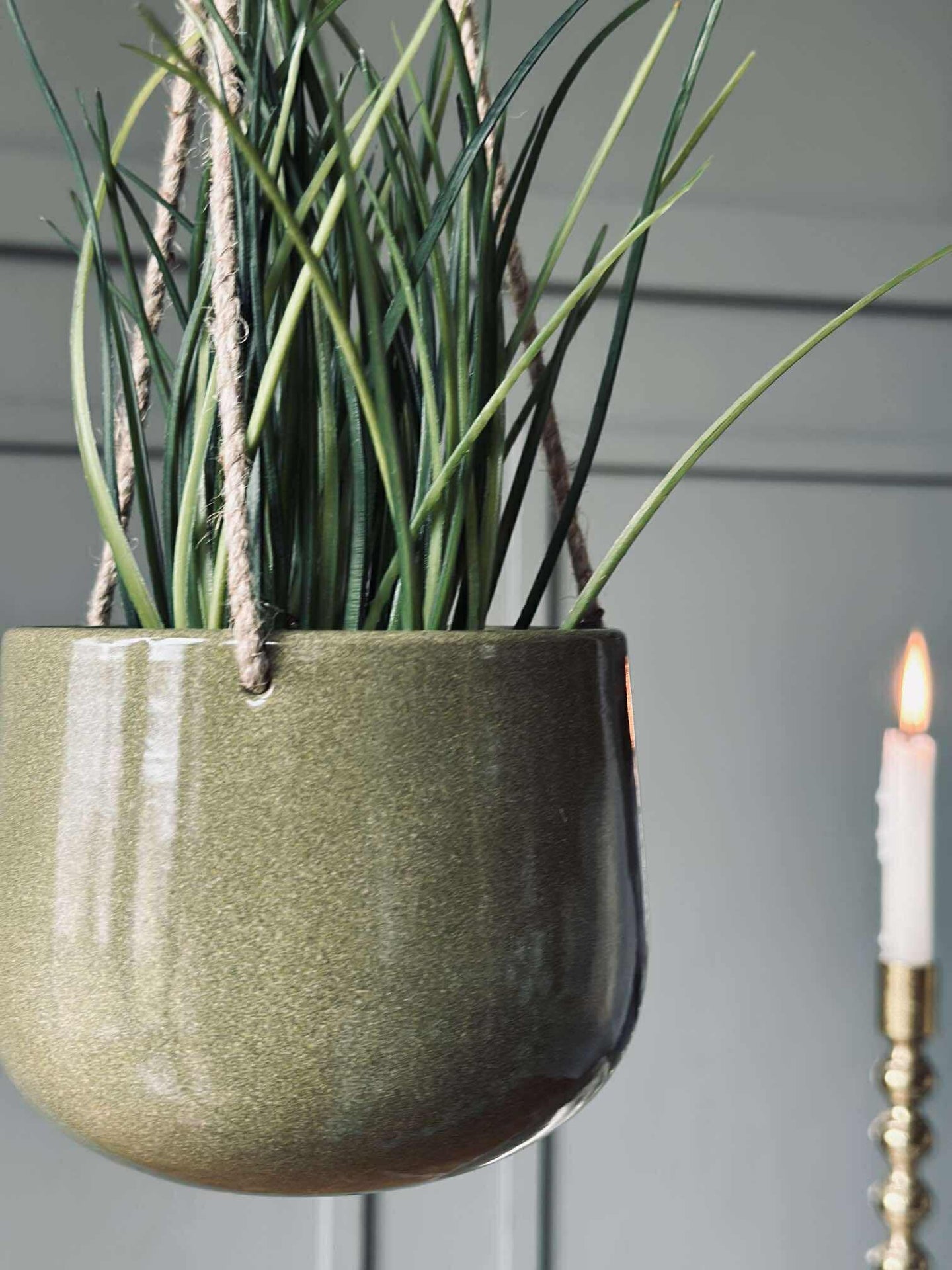 Blumentopf mit Aufhängung Grün - Verschiedene Größen