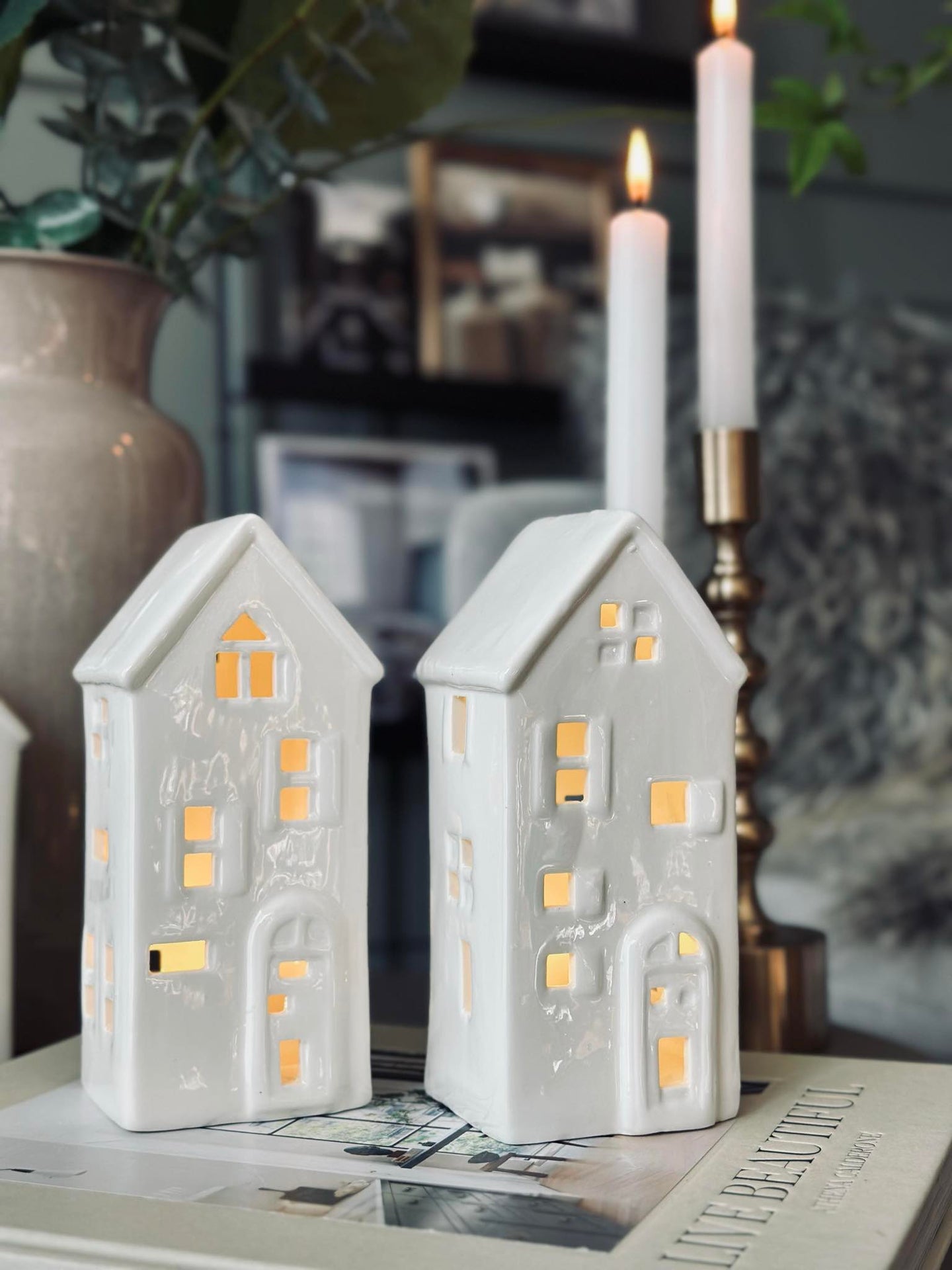 Lichthaus mit LED - WHITE MIX