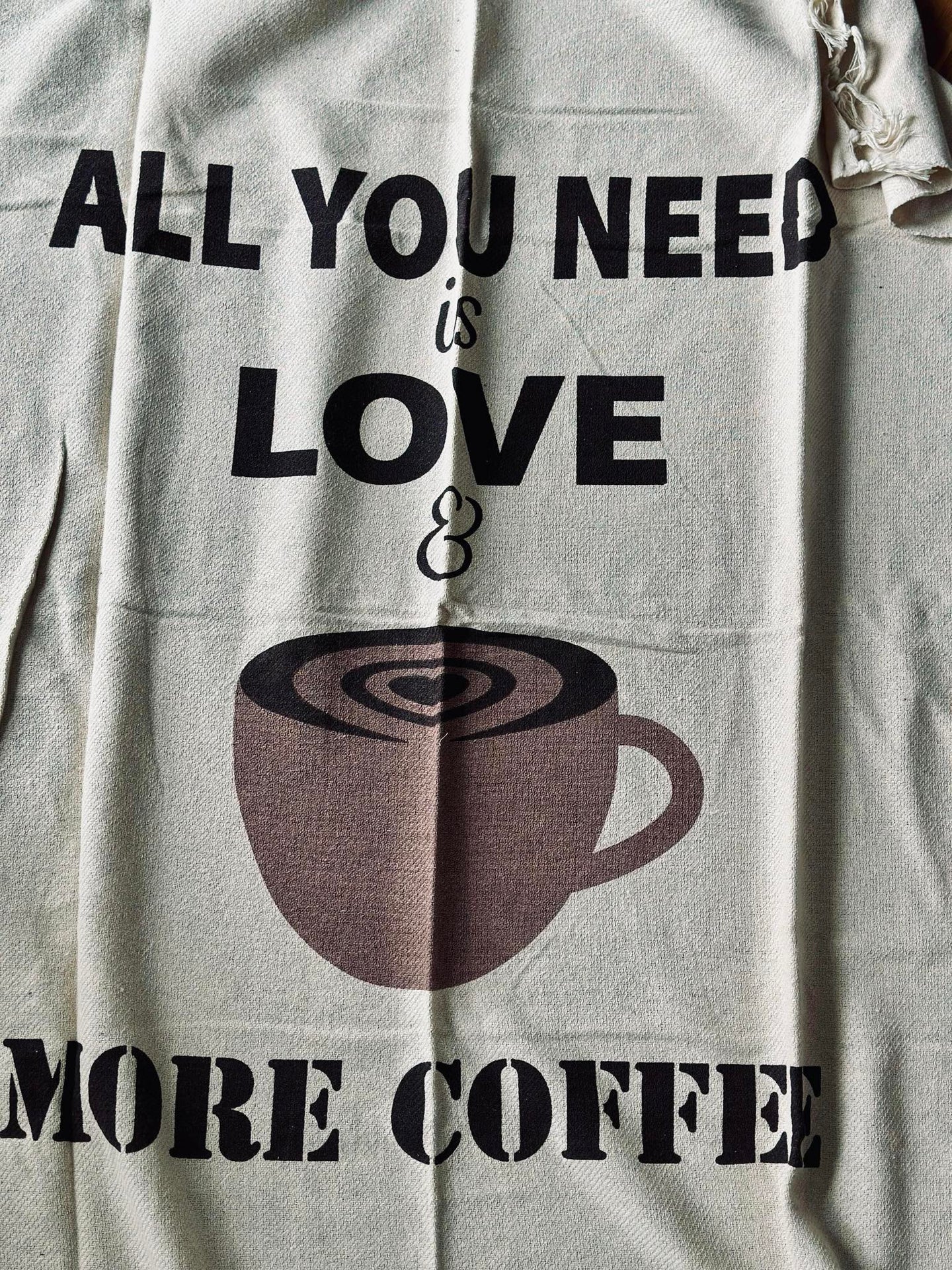 Plaid Recycling-Baumwolle - Coffee