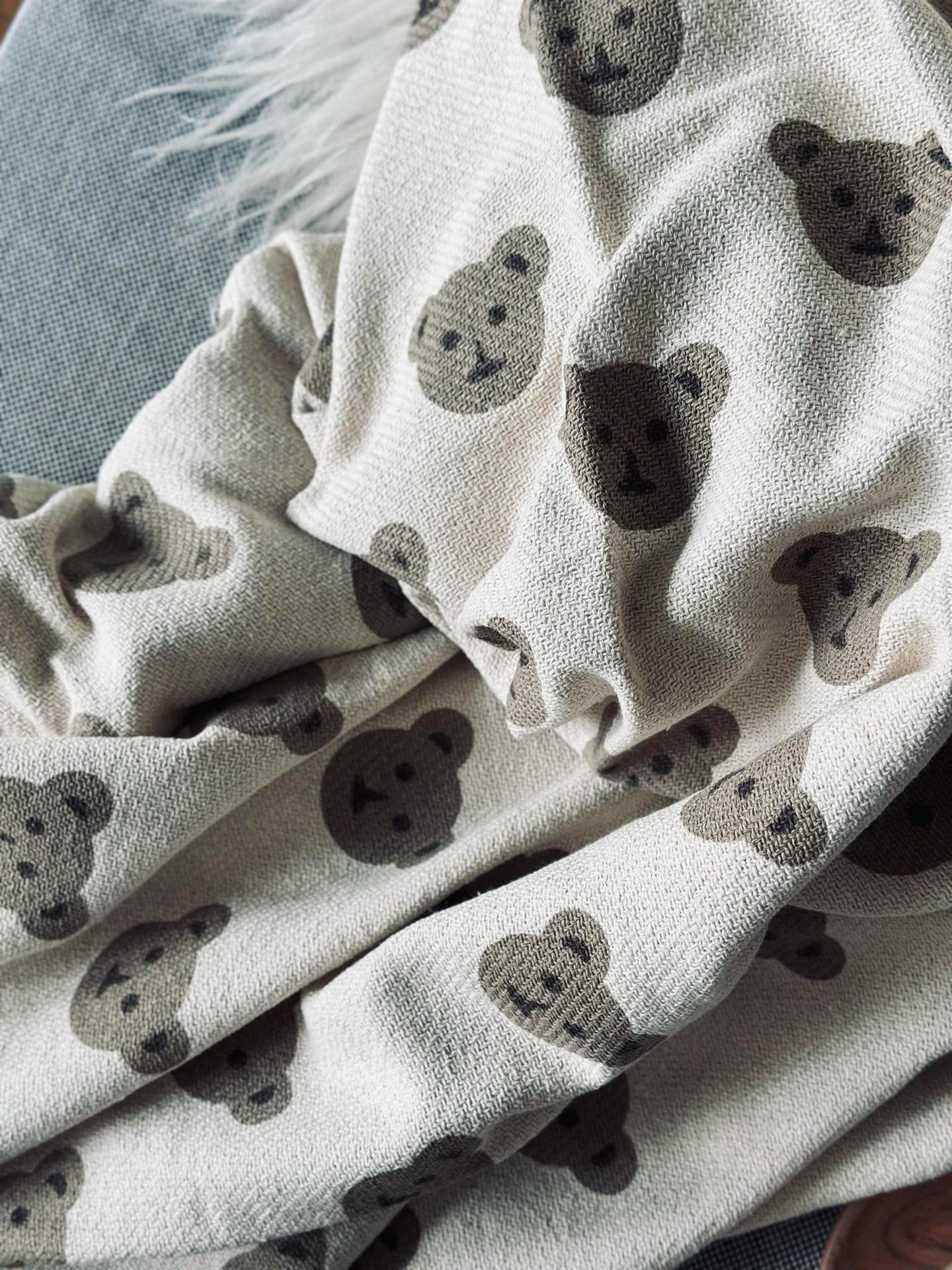 Plaid Recycling-Baumwolle - Teddy