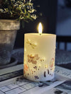 LED-Blockkerze Twinkle flora