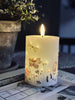 LED-Blockkerze Twinkle flora