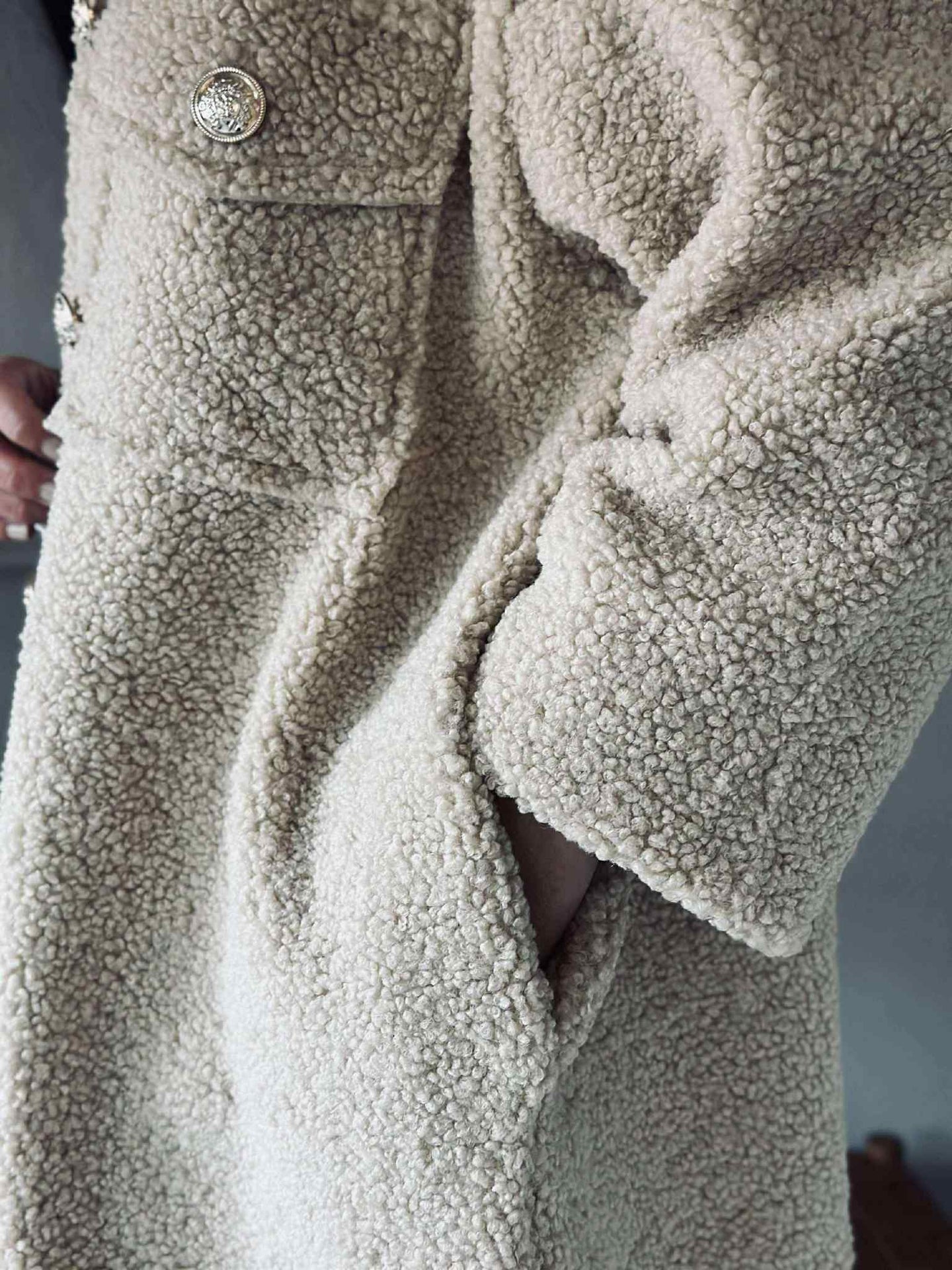 Jacke Teddy Lois beige