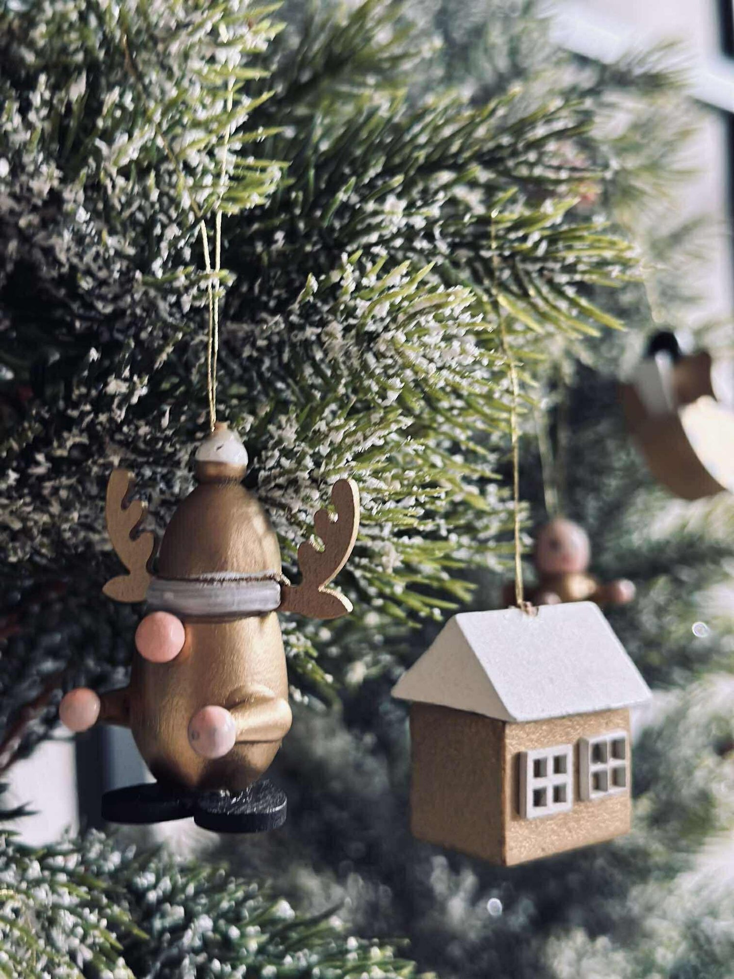 Weihnachtsanhänger wood - 12 Stk.