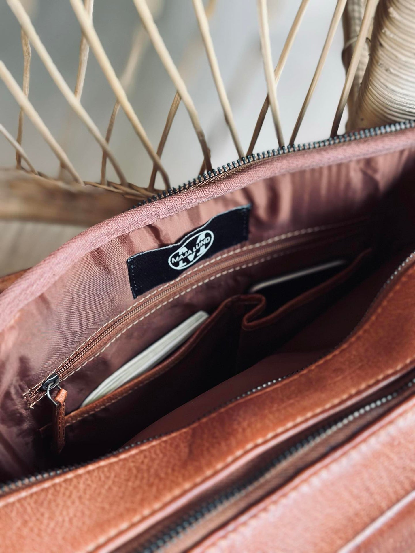 Laptoptasche Cognac