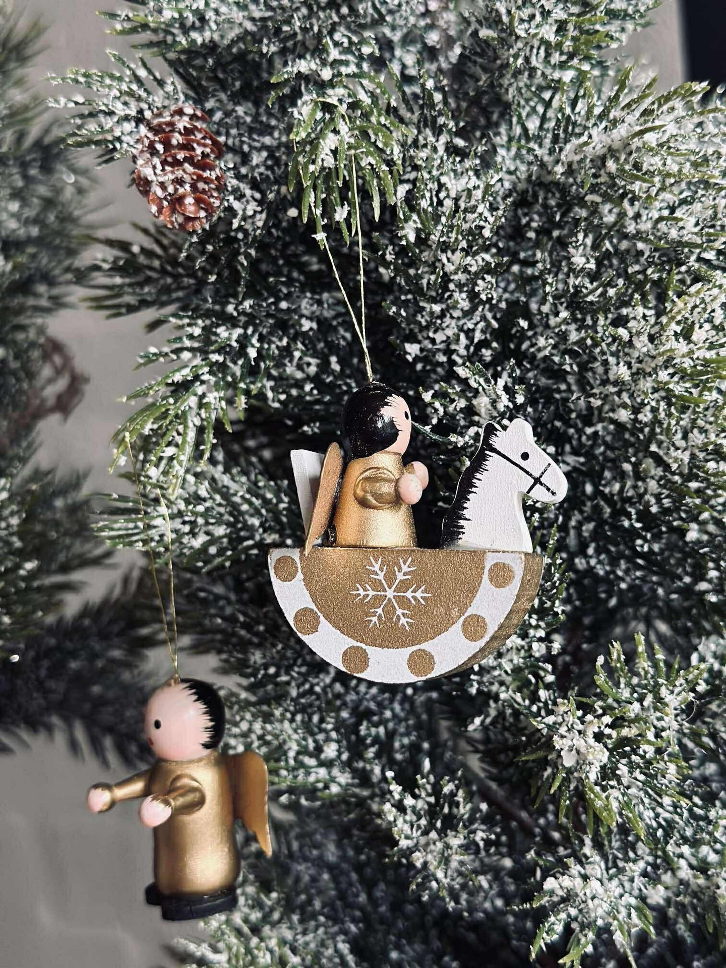 Weihnachtsanhänger wood - 12 Stk.