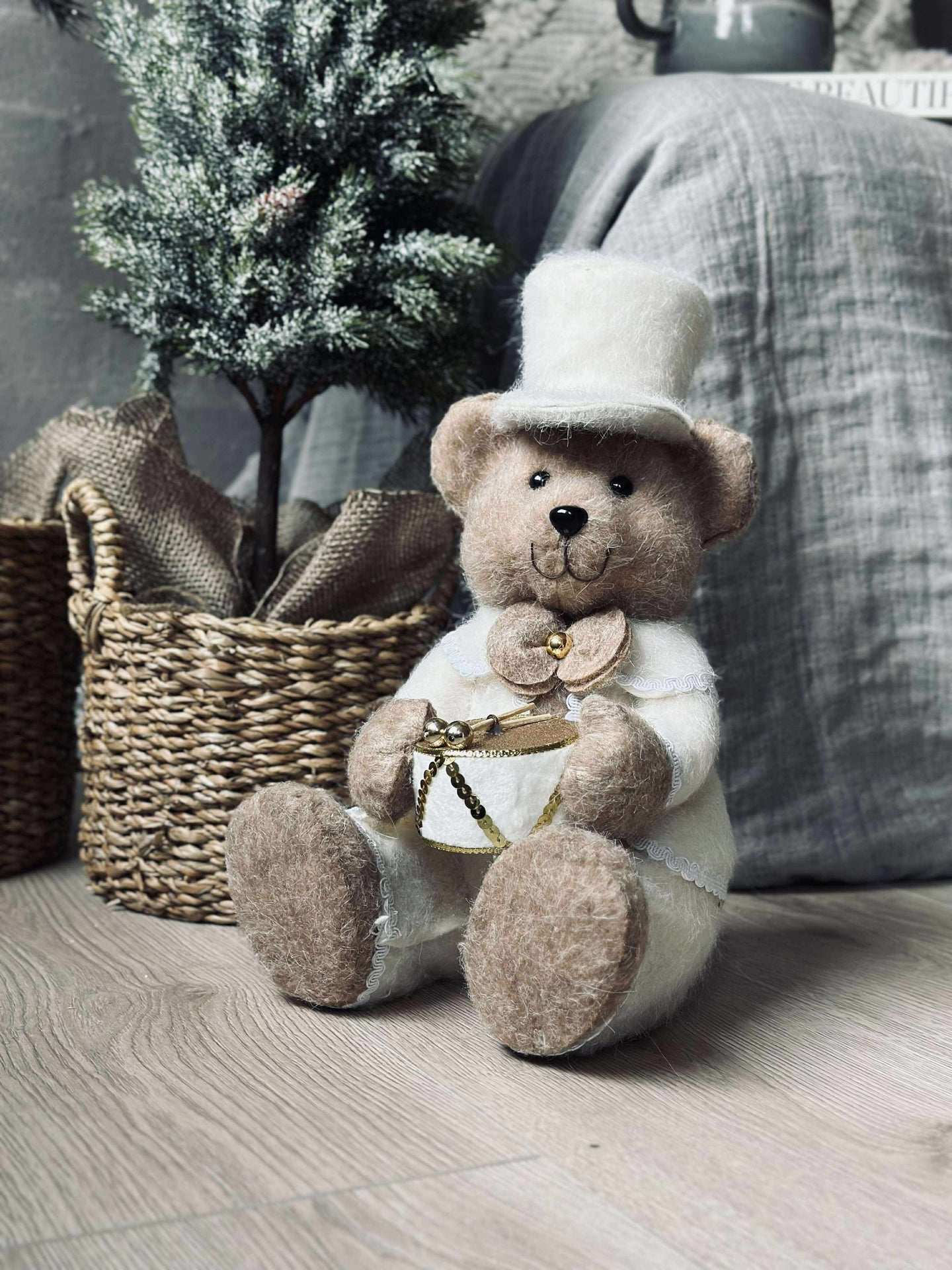 Weihnachtsbär - Sitzend
