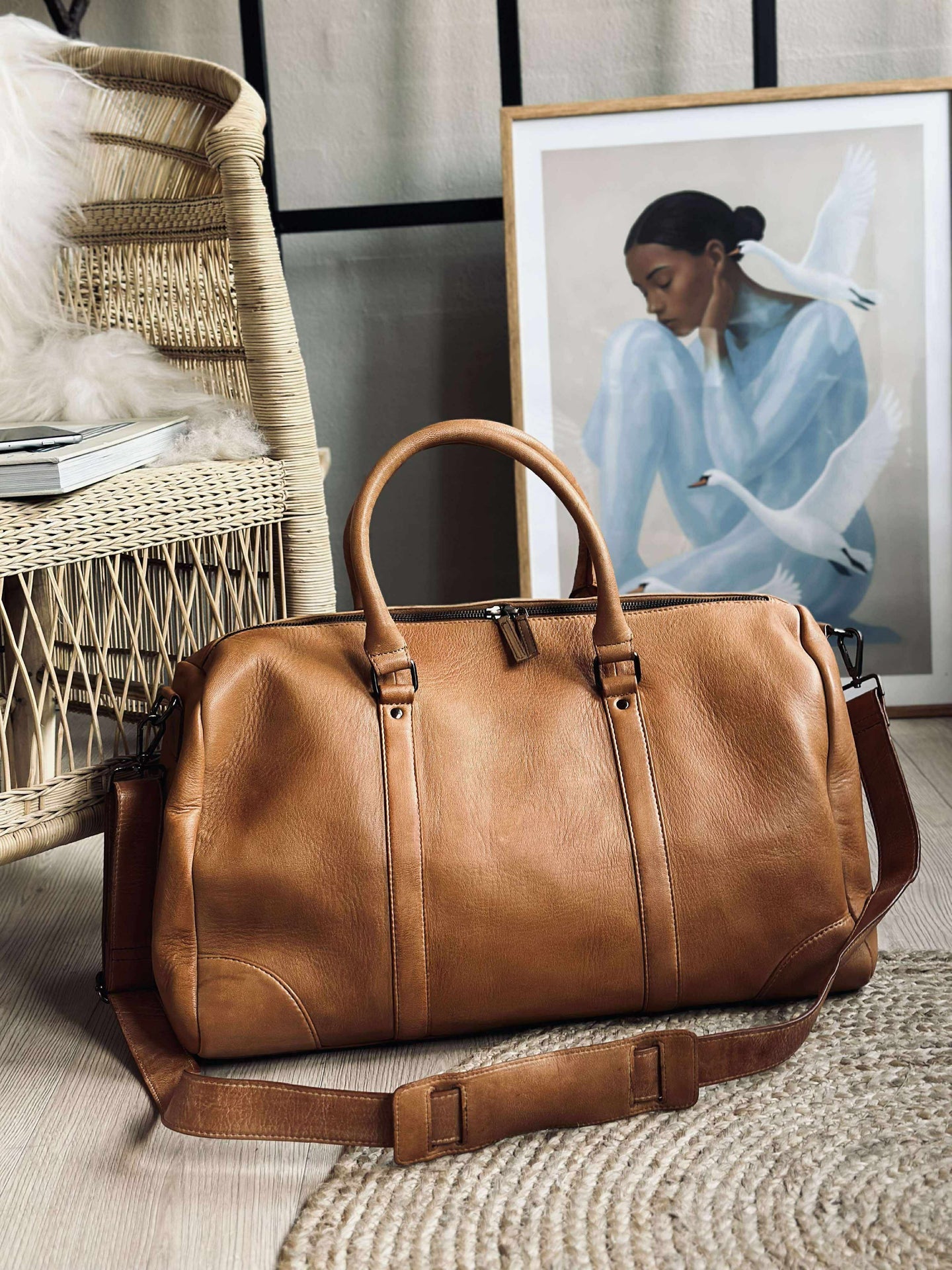 Weekender-Tasche Baily Cognac