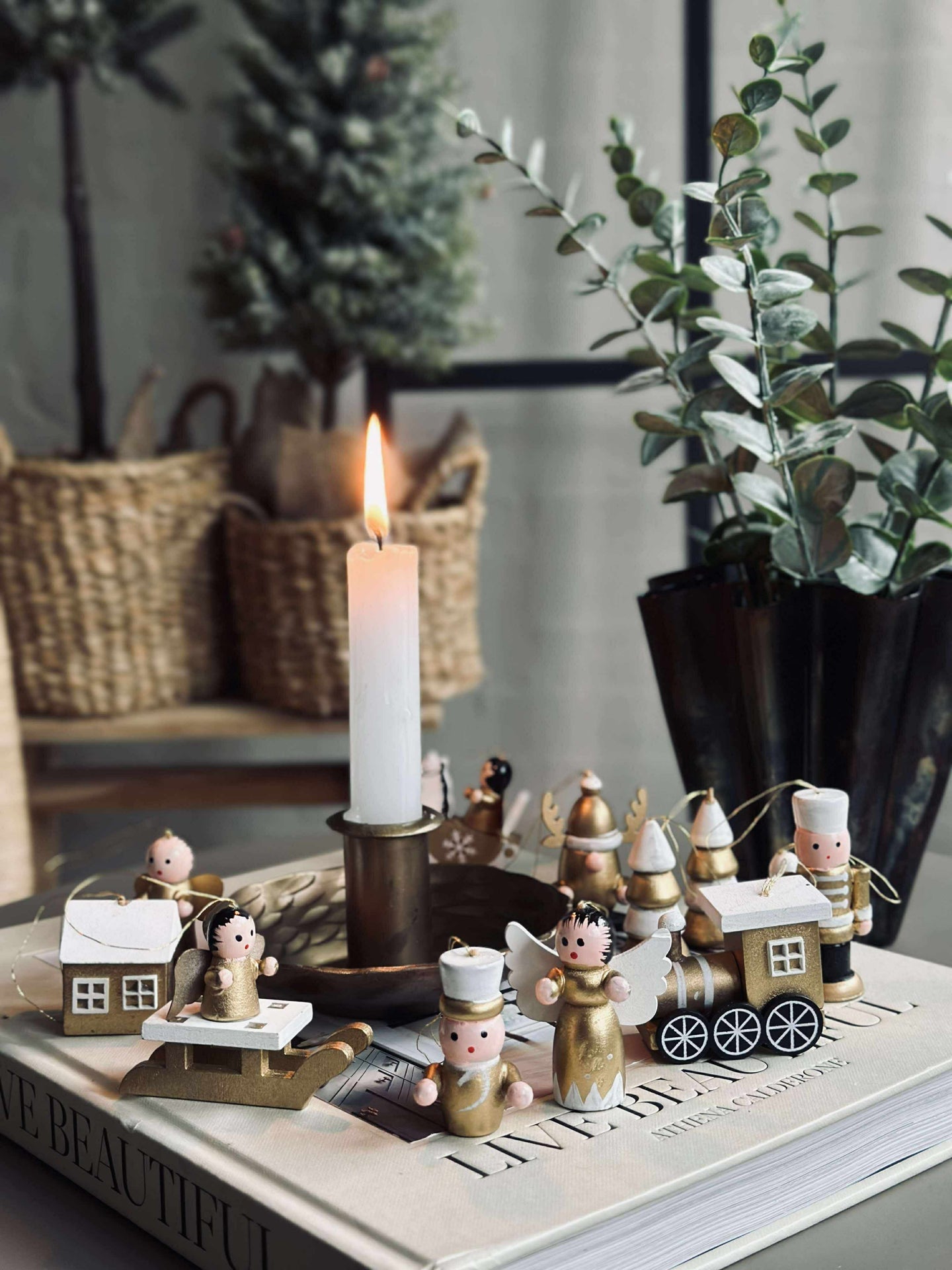 Weihnachtsanhänger wood - 12 Stk.
