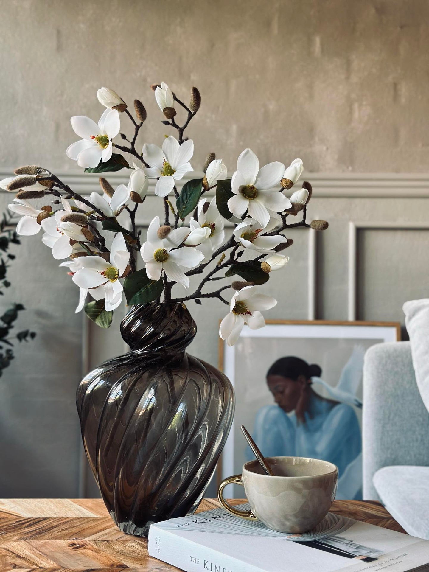 Magnolienzweig - 52cm