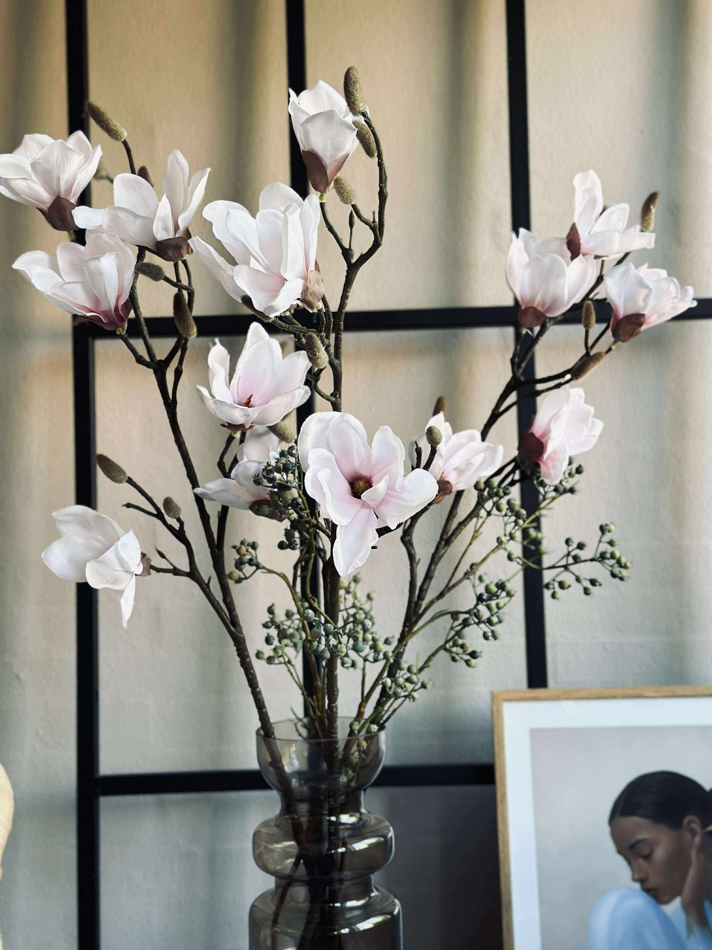 Magnolienzweig Pink - 92cm