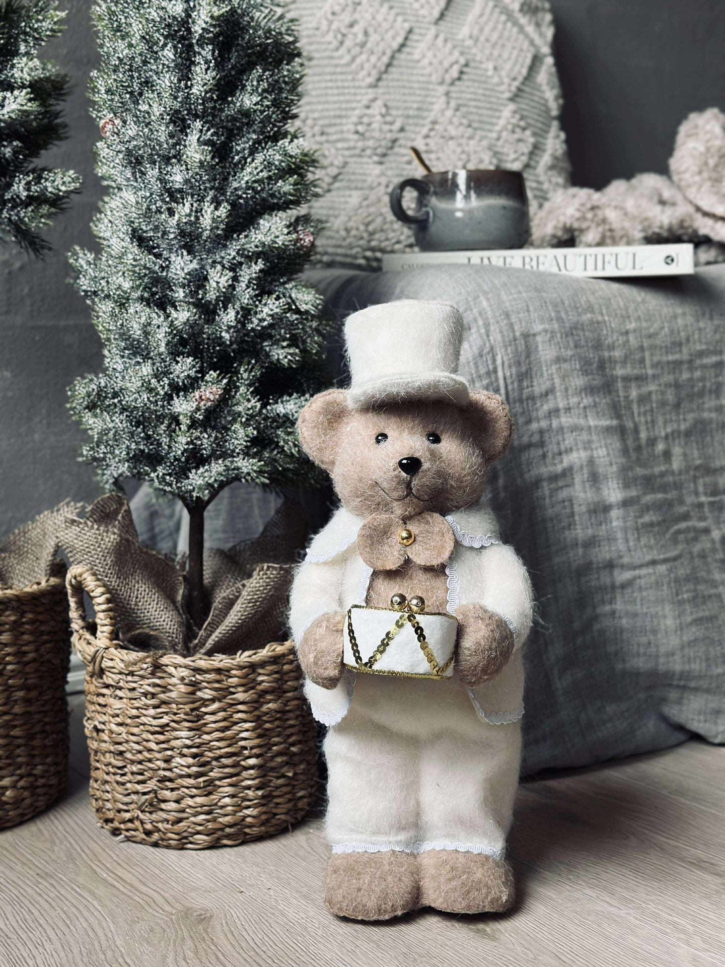 Weihnachtsteddy - Stehend