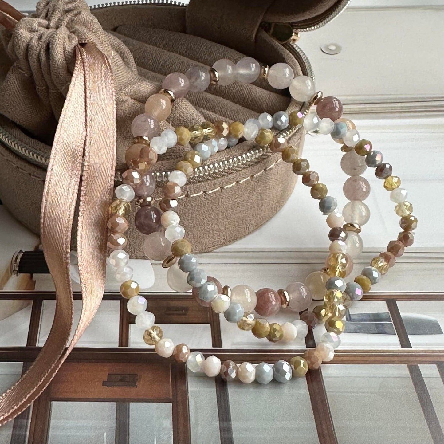 Armband Luna Blush Mix – Set mit 3 Stück