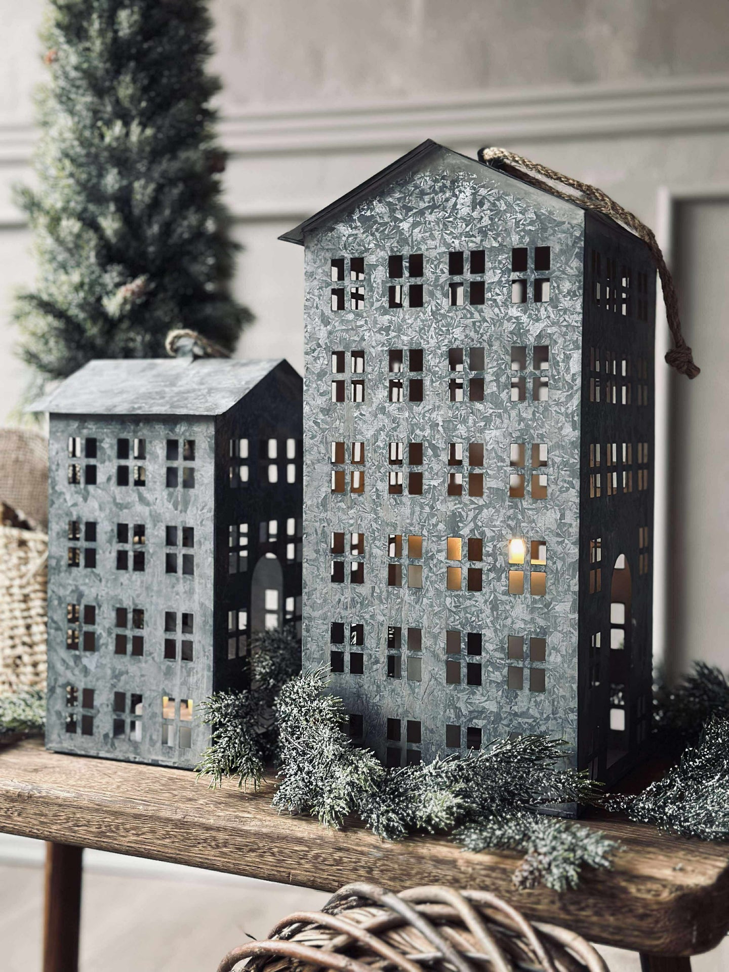Laterne Haus 30 cm.