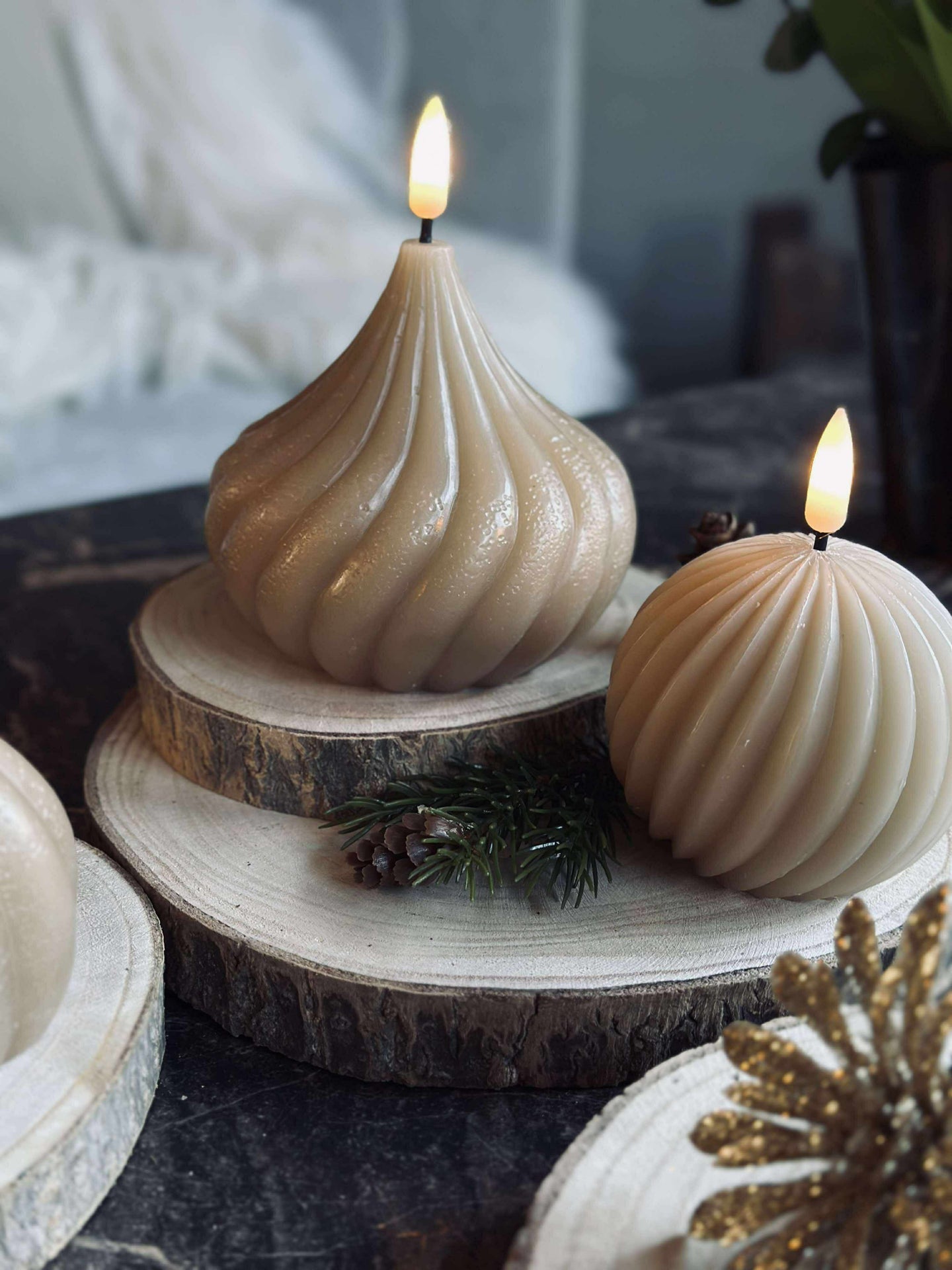 Deco wood - Set mit 4 Stück