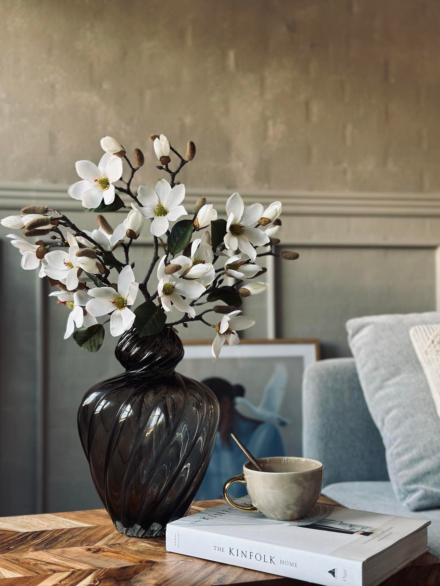 Magnolienzweig - 52cm