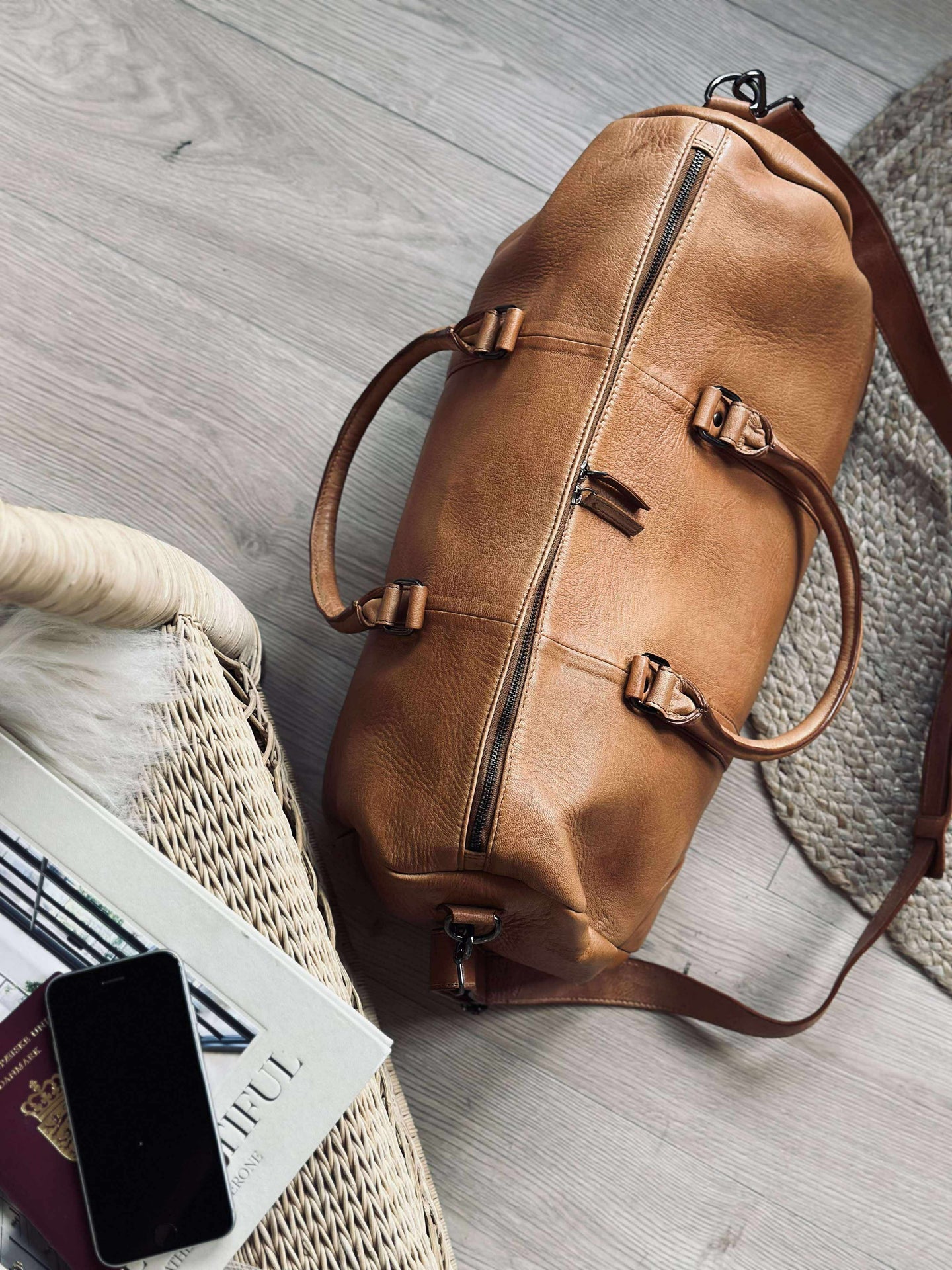 Weekender-Tasche Baily Cognac