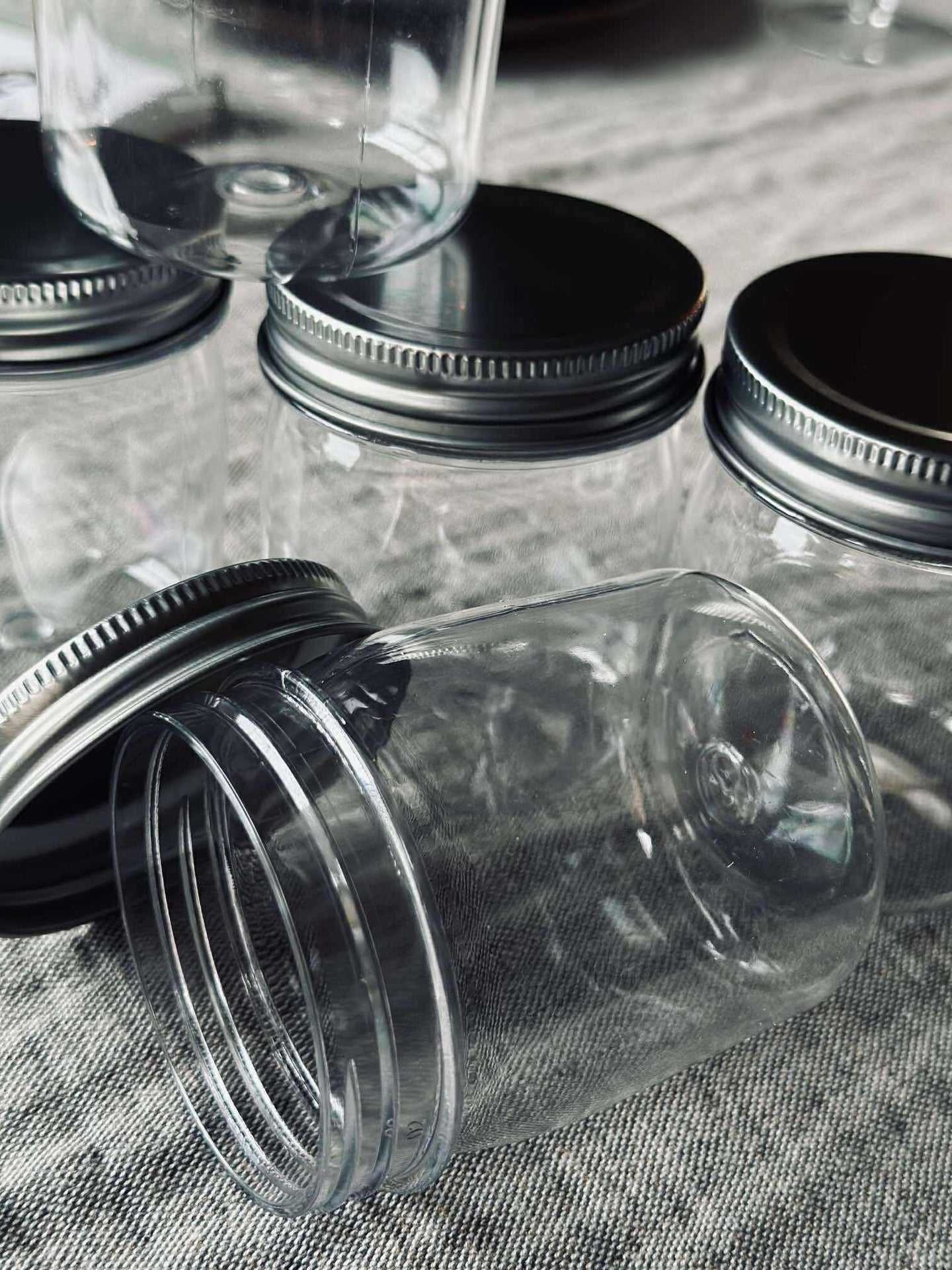 Aufbewahrungsgläser mit Deckel - Set aus 5 Stück.