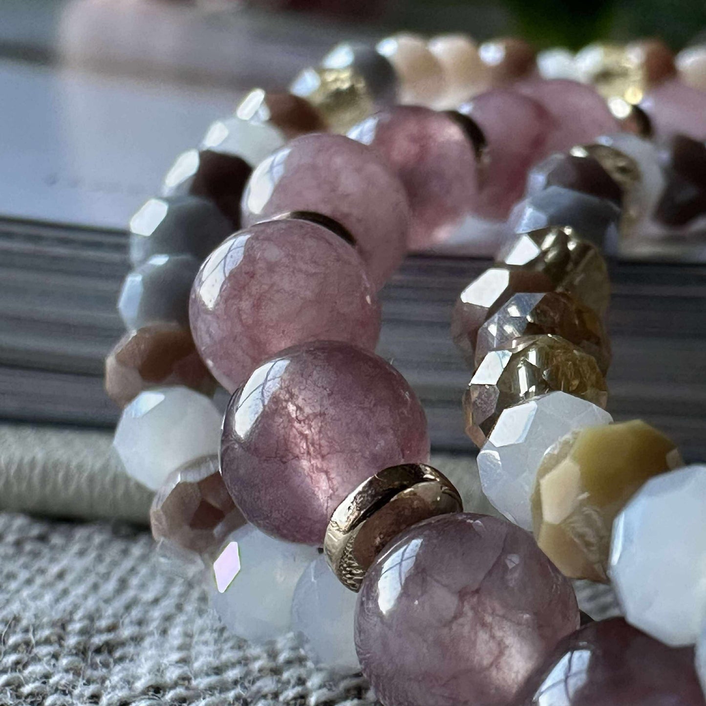 Armband Luna Vintage Rose – Set mit 3 Stück