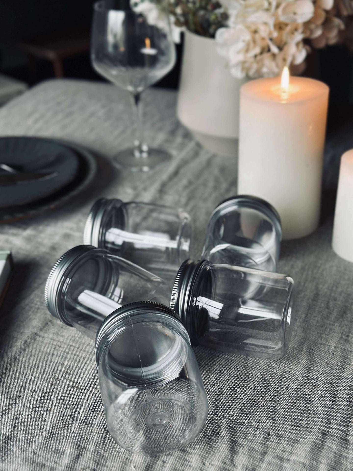 Aufbewahrungsgläser mit Deckel - Set aus 5 Stück.