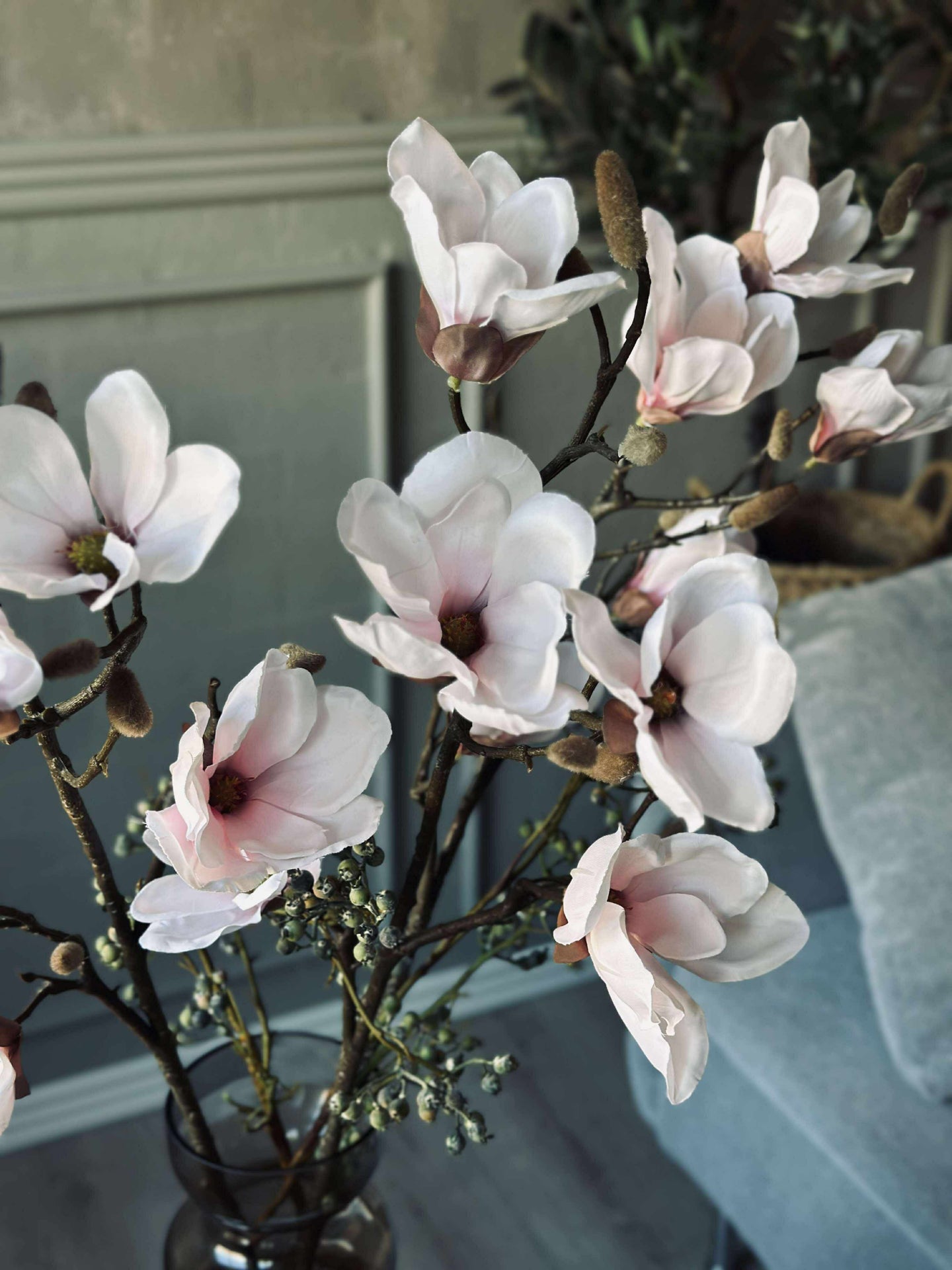 Magnolienzweig Pink - 92cm
