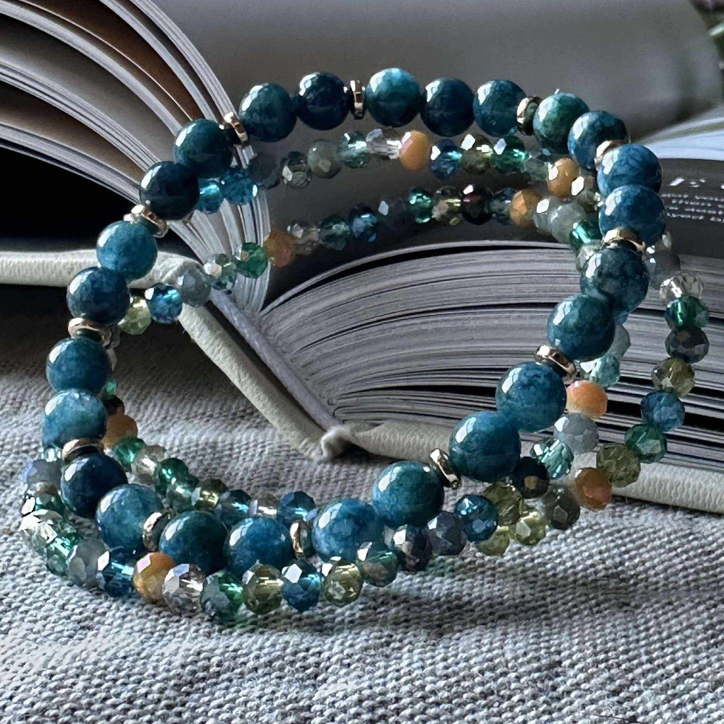 Armband Luna Sea Green – Set mit 3 Stück