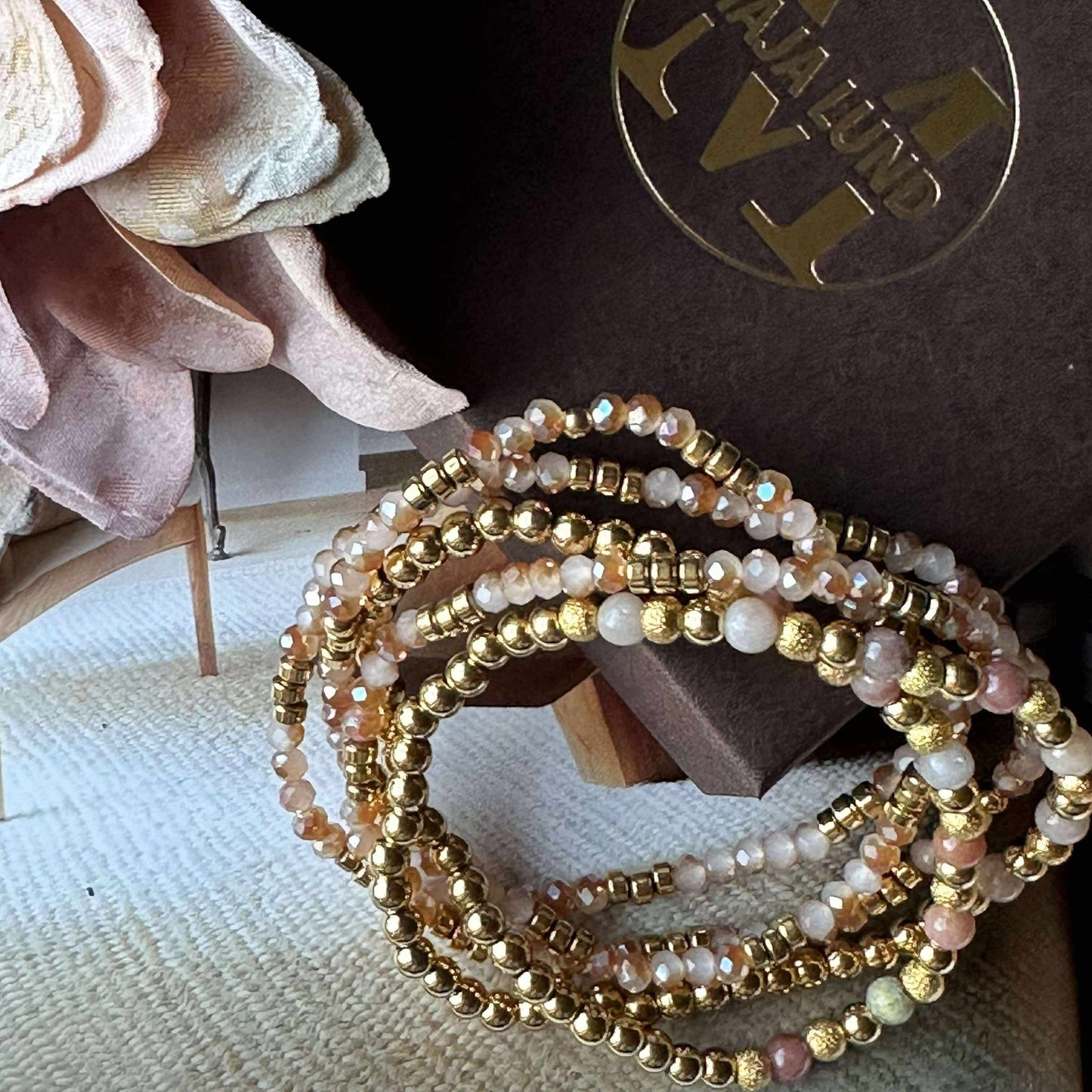 Armband Ofelia Natur - Set mit 5 Armbändern