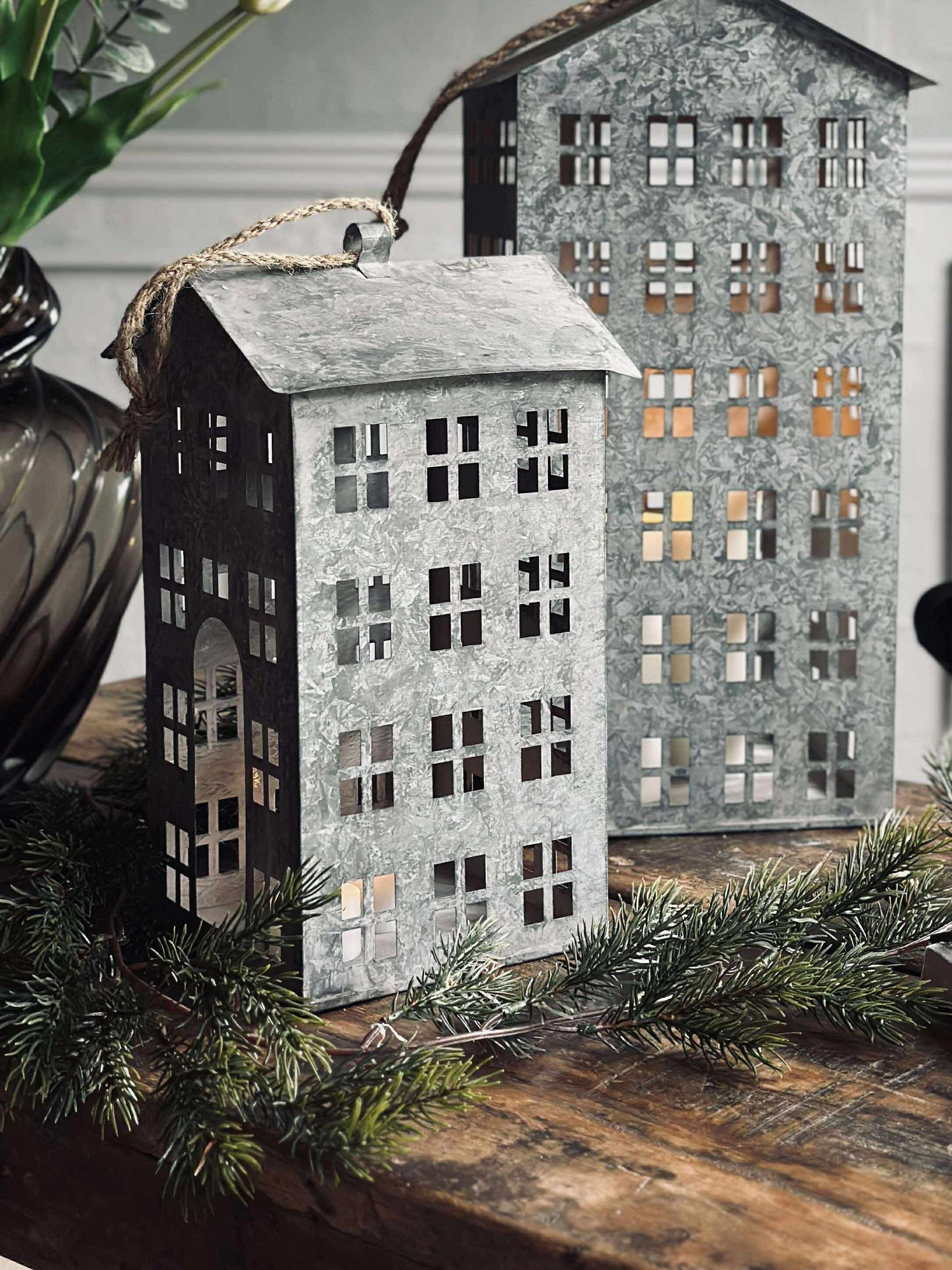 Laterne Haus 30 cm.