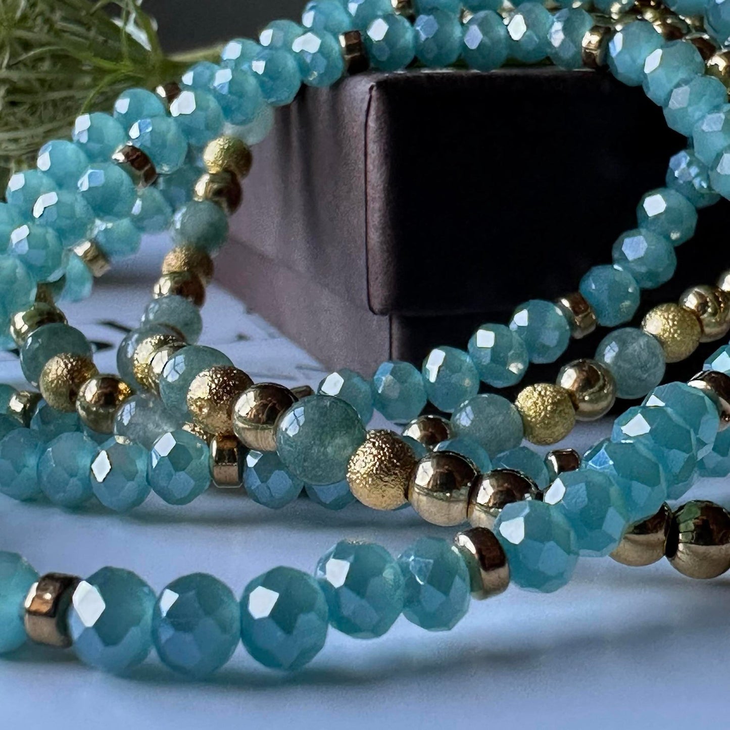 Armband Ofelia Aqua - Set mit 5 Armbändern