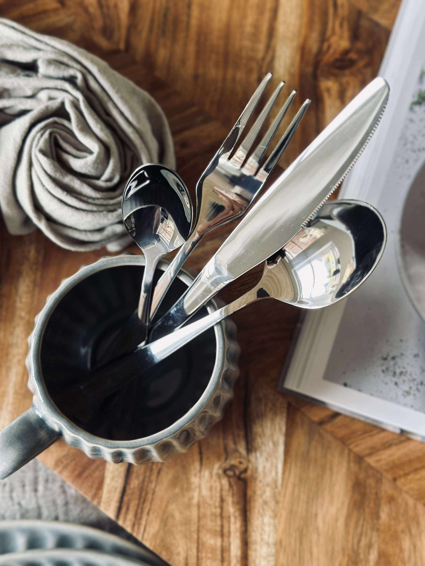 Besteck 16-teilig in Box - Steel