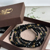 Armband Merle Schwarz-Mix - Set mit 5 Stk
