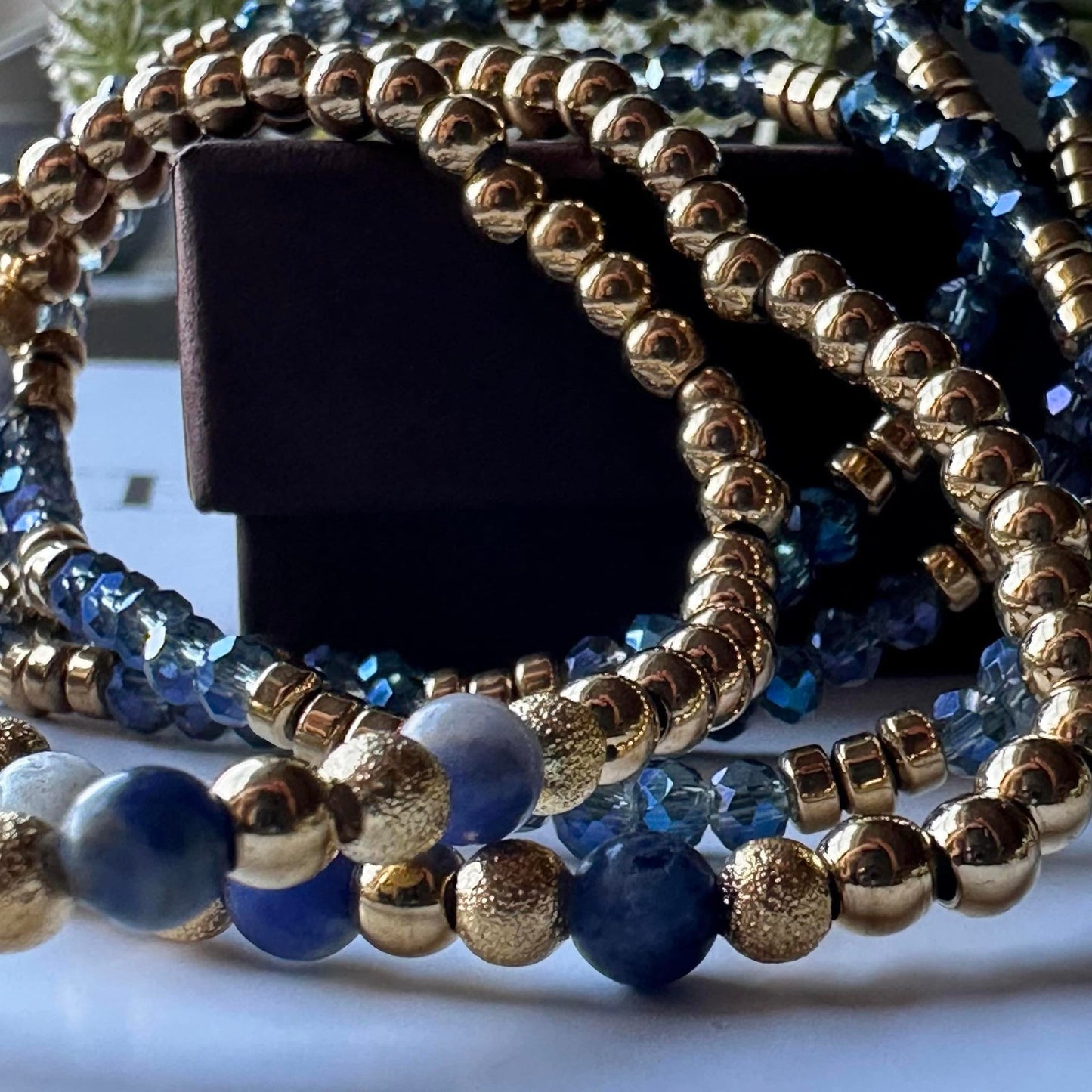 Armband Ofelia Navy – Set mit 5 Armbändern