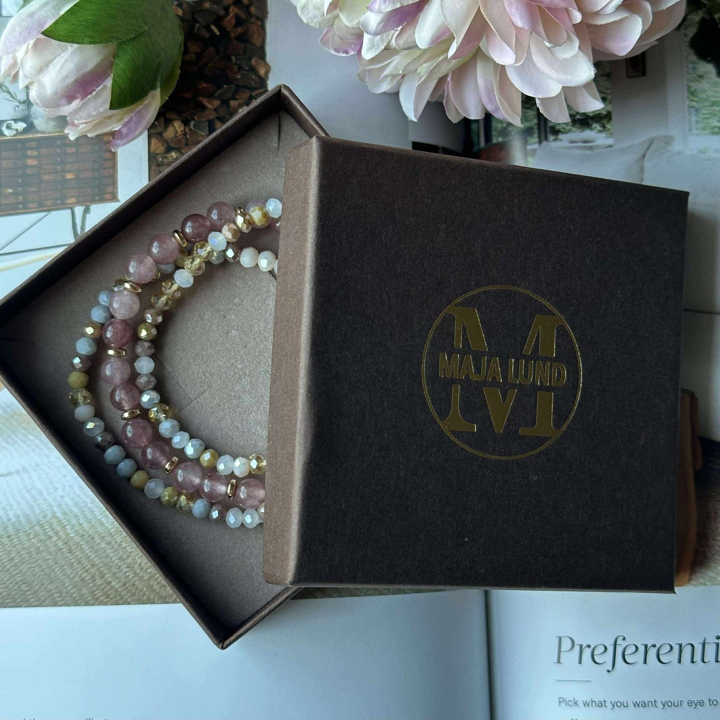 Armband Luna Vintage Rose – Set mit 3 Stück